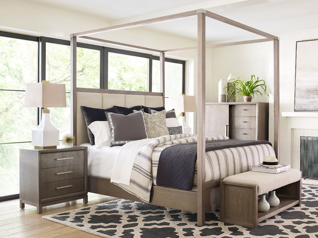 bedroom rachael ray home highline upholstered poster bed