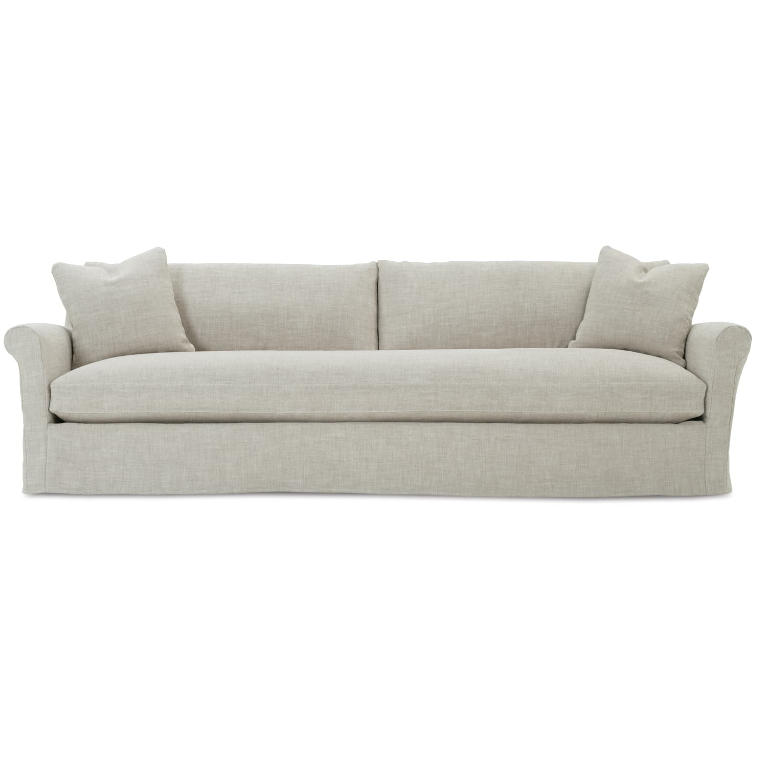 Robin Bruce Freya 110 Inch Slip Sofa Bench Cushion 
