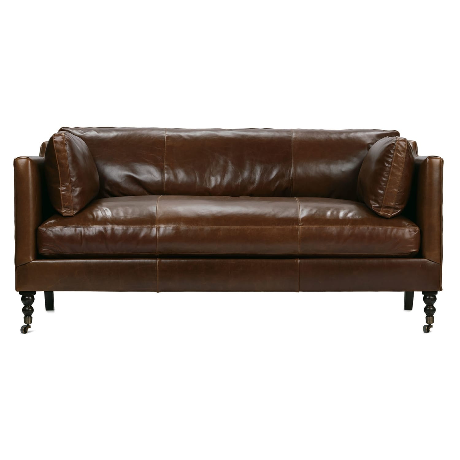 Robin Bruce Madeline 71 Inch Leather Sofa Bench Cushion 