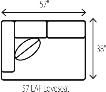 Wesley Hall Living Room Left Arm Facing Loveseat 190457 Klingman's