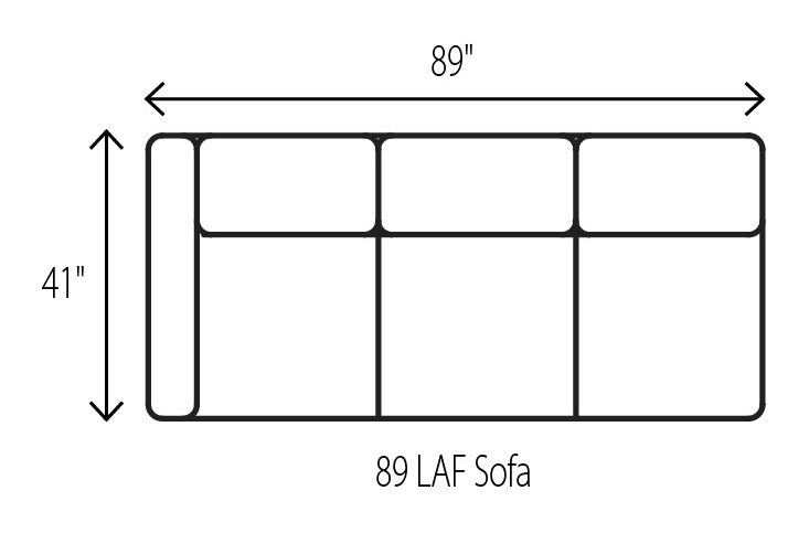 Wesley Hall Living Room Left Arm Facing Sofa PL201889 Austin and