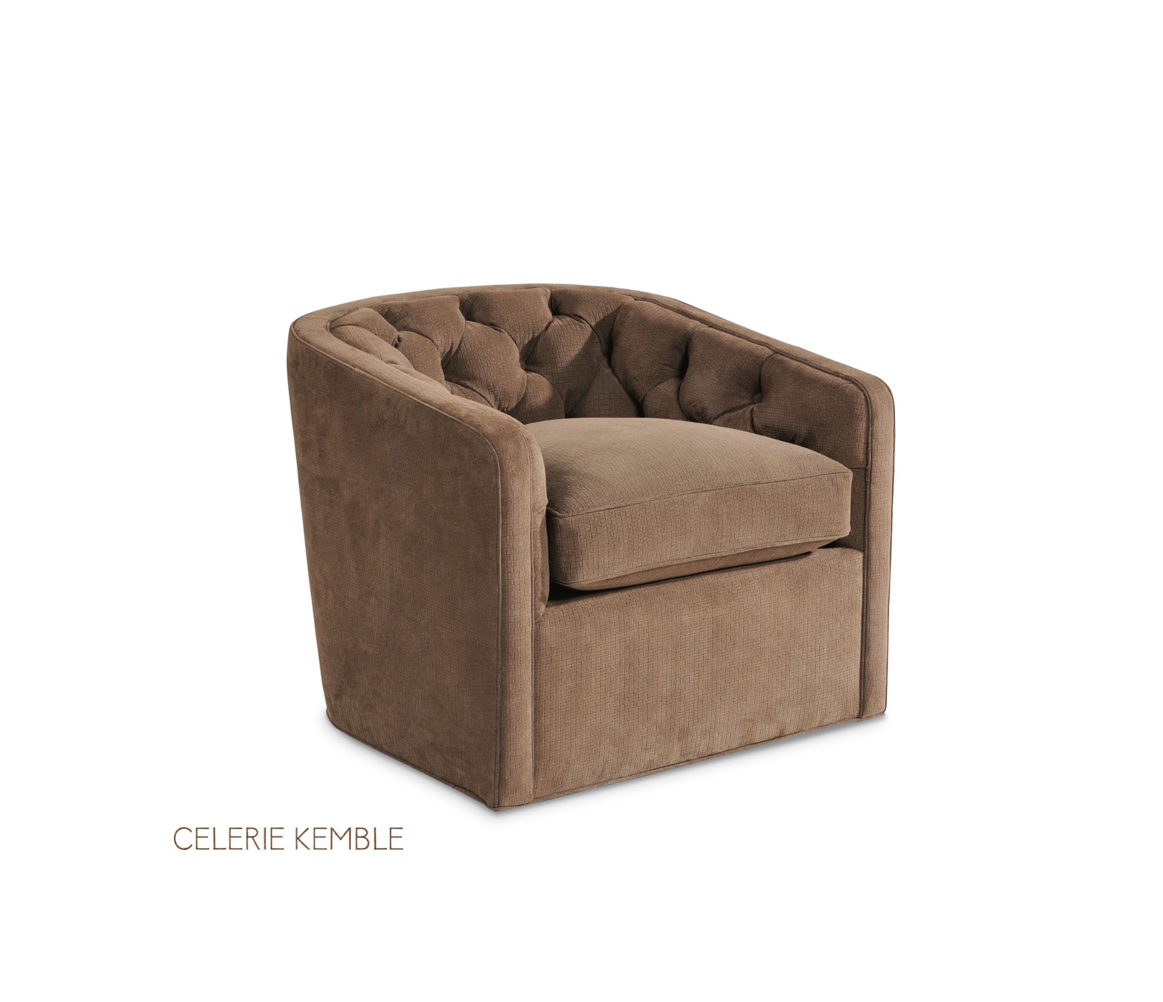 Taylor King Barrel Leather Swivel Chair L1325-01S