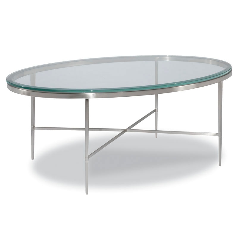 Woodbridge Furniture Living Room Chelsea Oval Cocktail Table