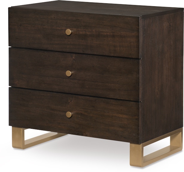 Rachael Ray Home by Legacy Classic Furniture Austin by Rachael Ray Night Stand (3 Drawers, Outlet with USB) N8100-3100 Bedroom Bedroom Furniture  