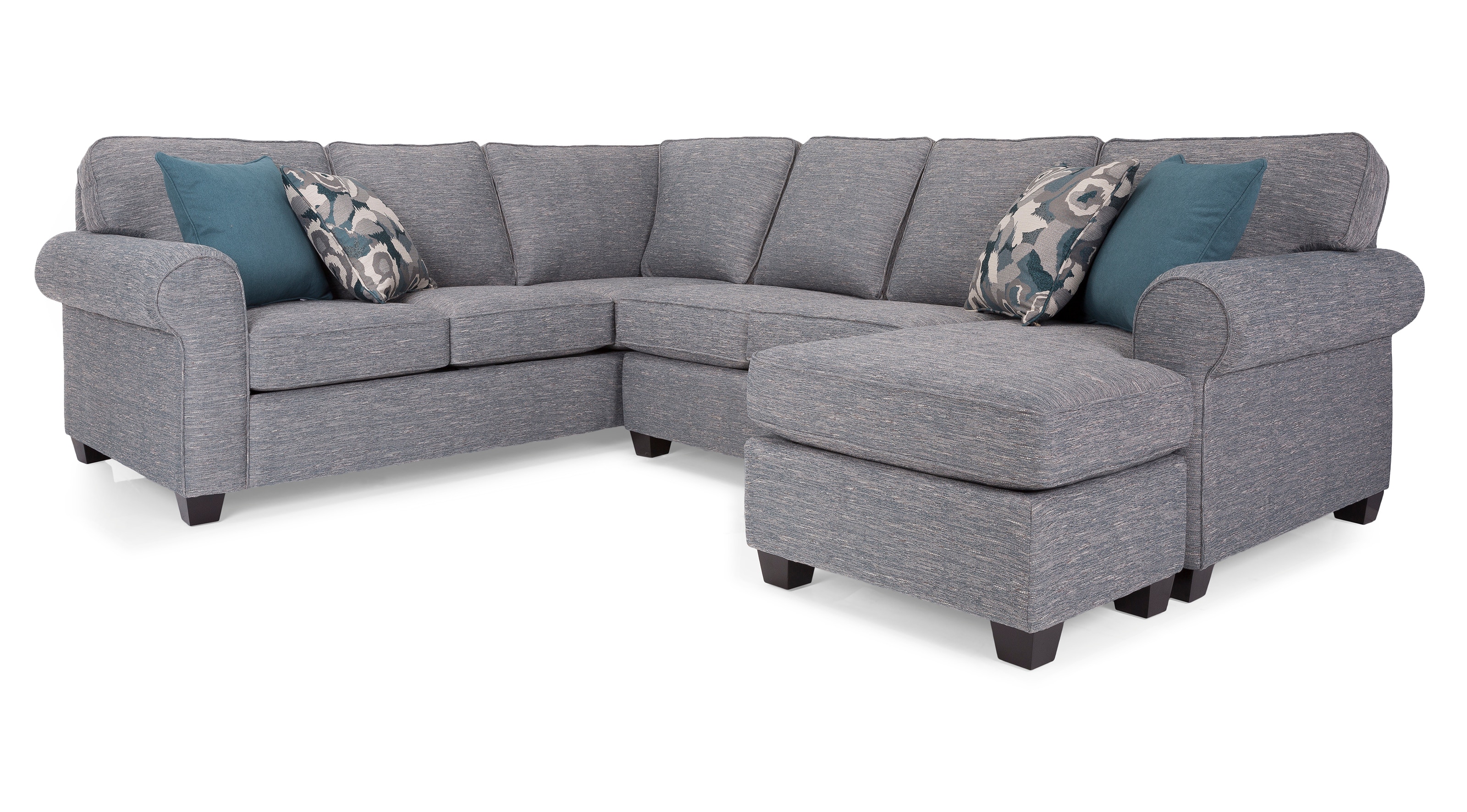 DecorRest Living Room 2582 Right Hand Facing Sofa with chaise 2582