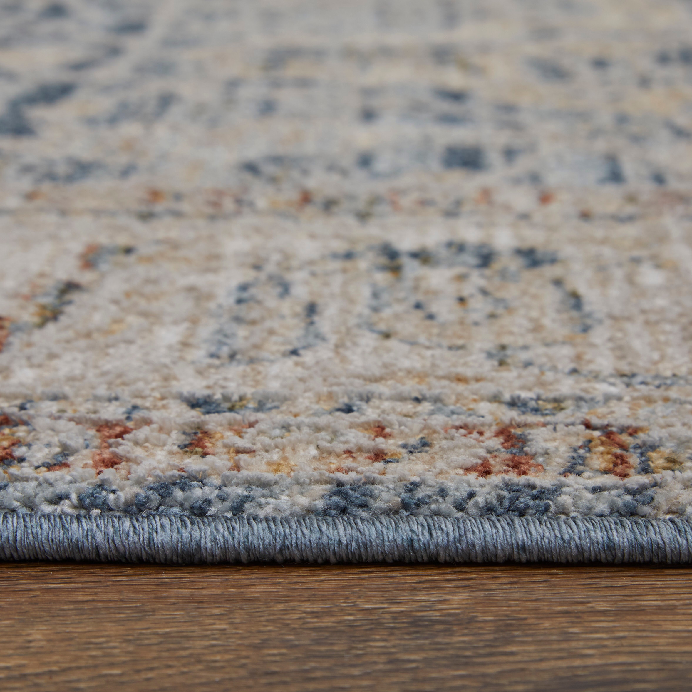エフィカス　3点セット Pasha Transitional Ikat, Blue/Taupe/Ivory, 7'-10