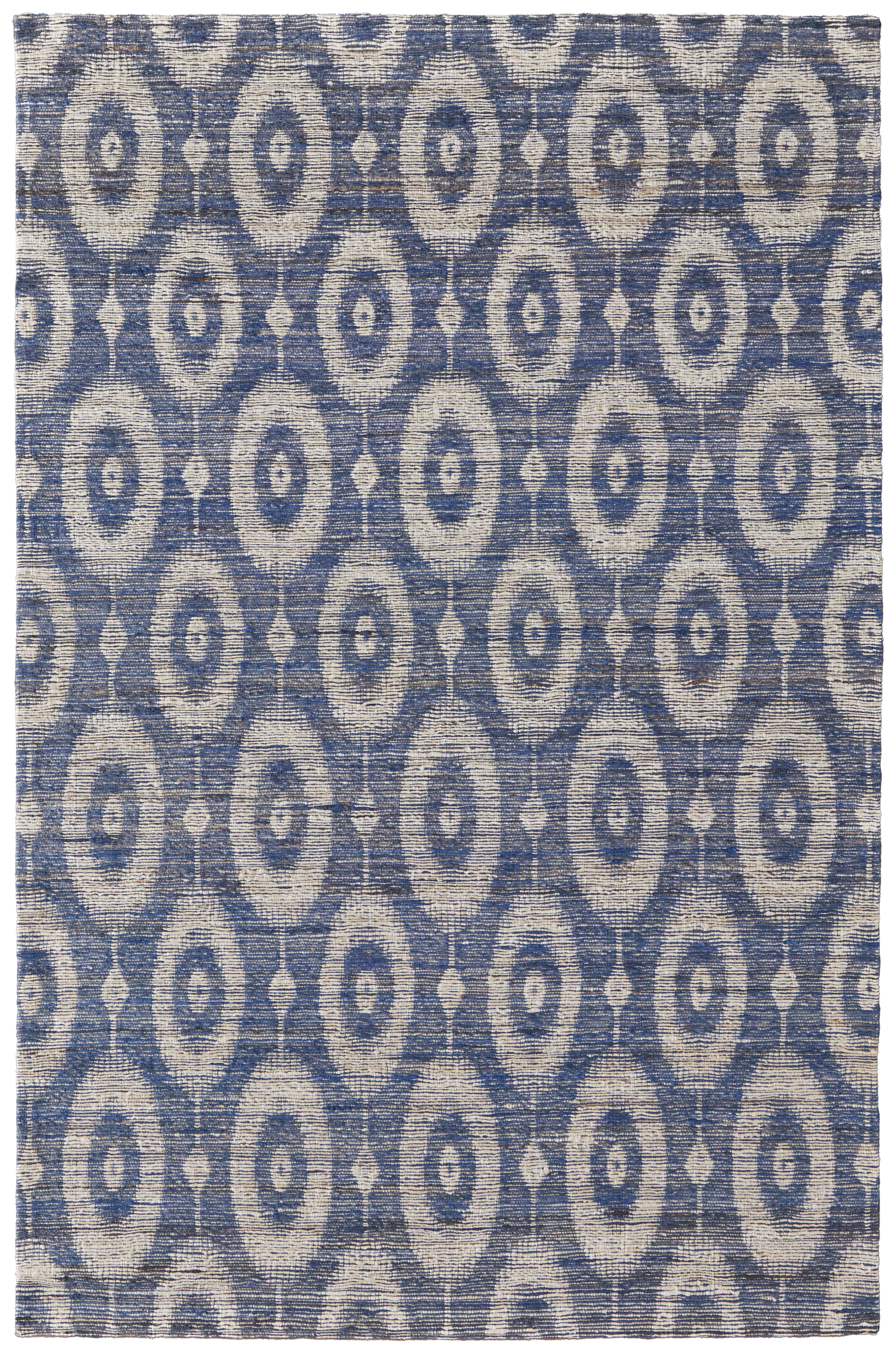 Feizy Area Rugs Lilliana Transitional Geometric, Blue/Gray/Tan, 5' x 8