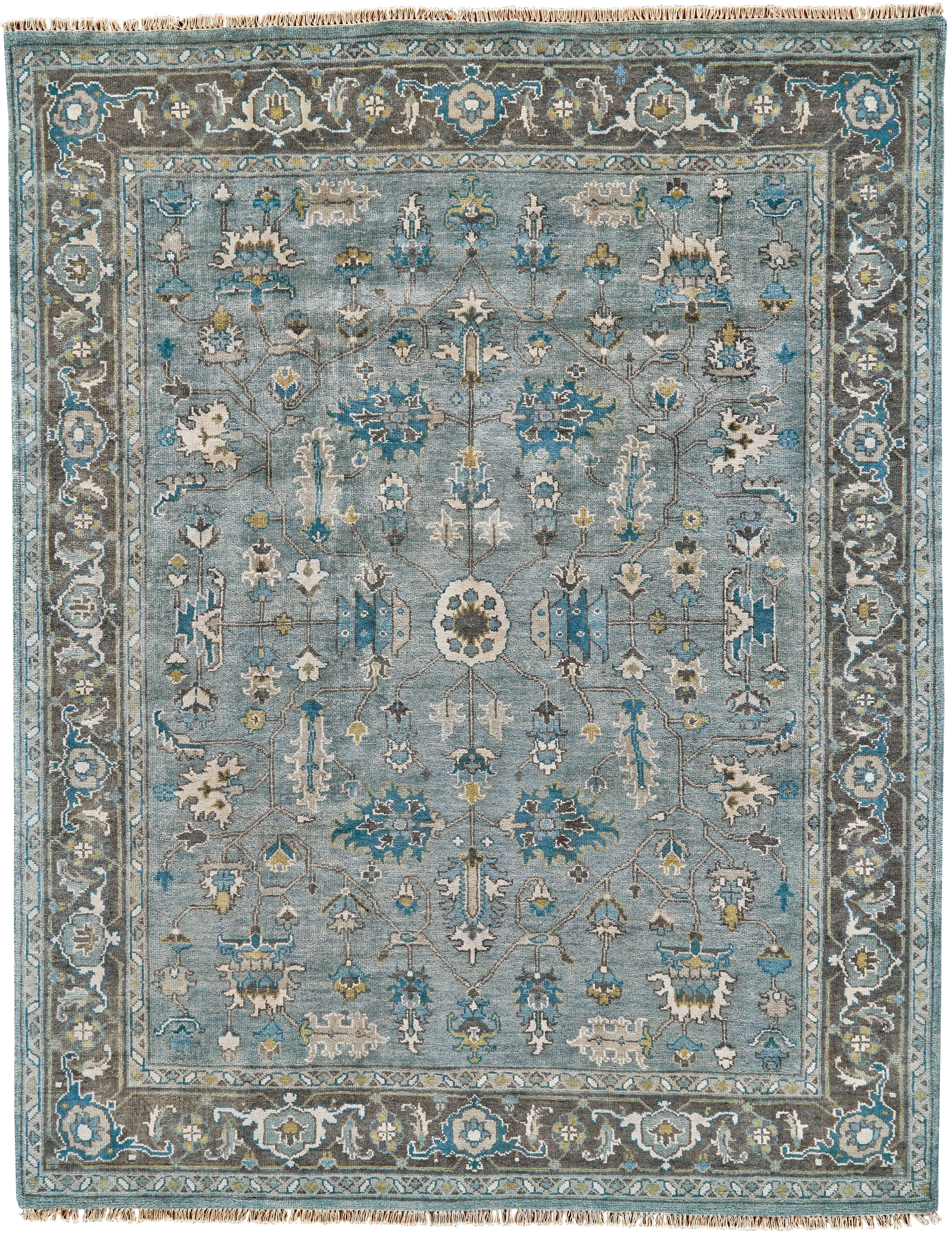 Feizy USTAD5225226109FBLUE/GRAY/TAUPE Rugs Ustad Blue/Gray/Taupe Rug