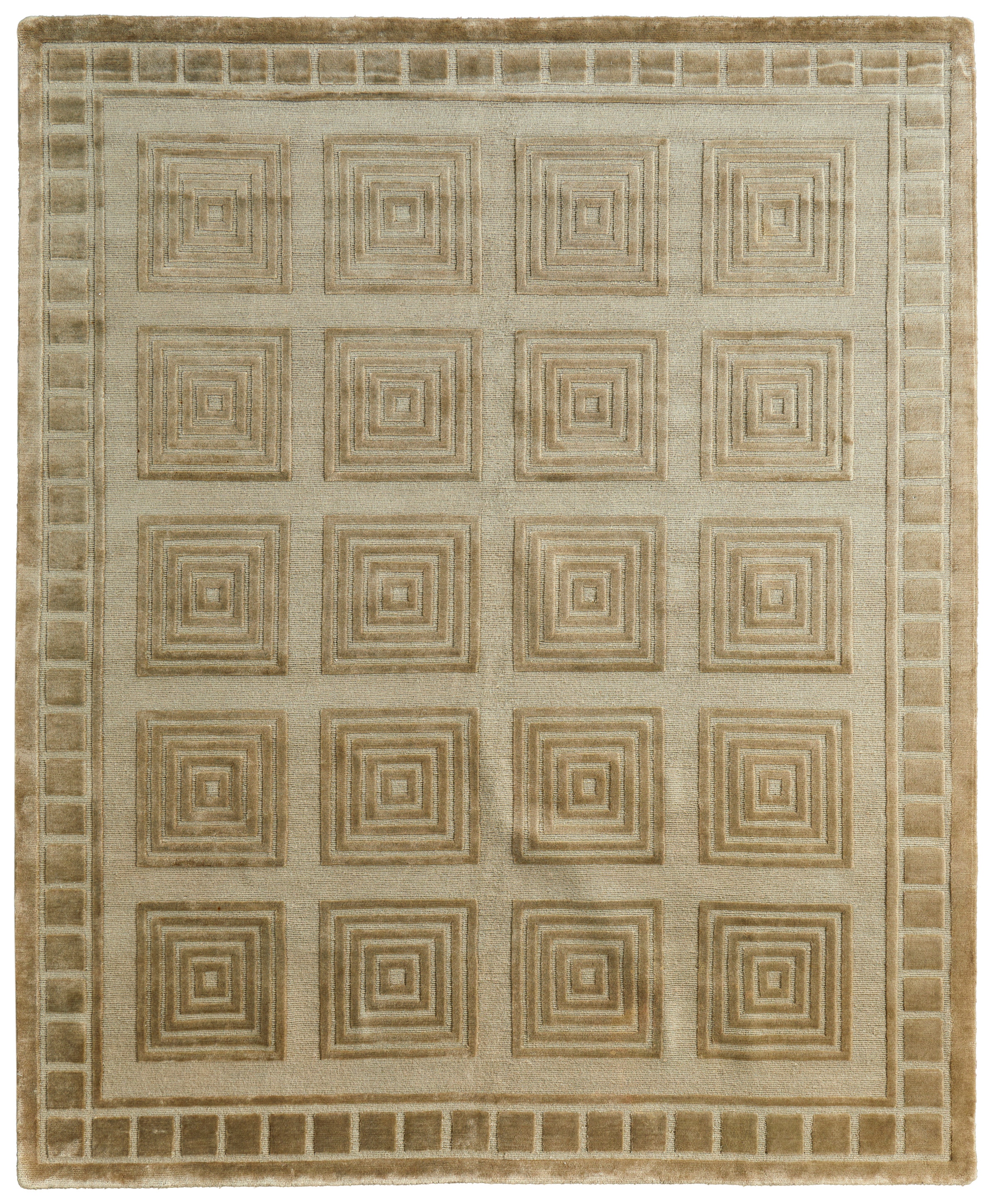 Feizy Area Rugs Channels Modern Geometric, Green, 4' x 6' Accent Rug ...