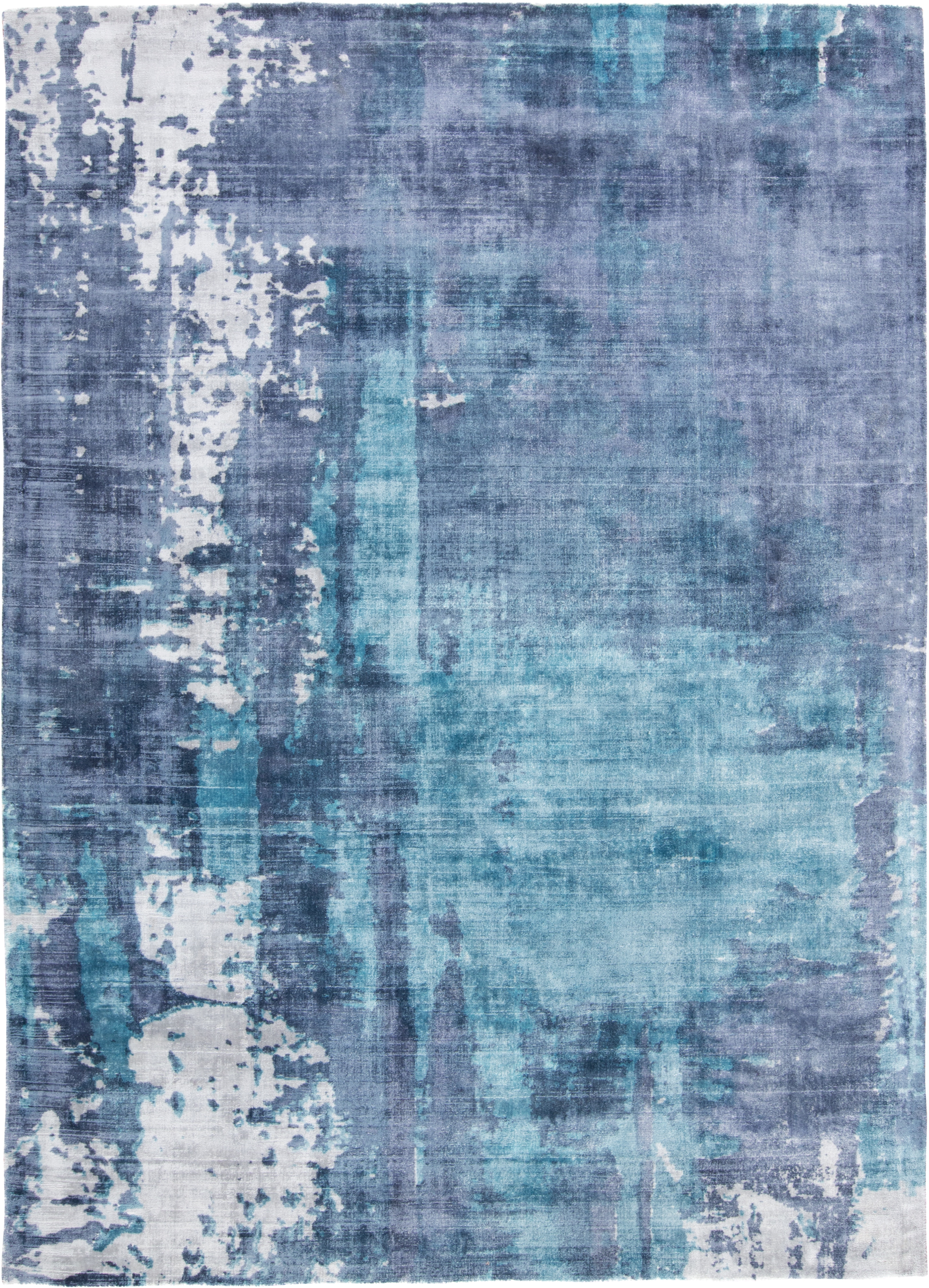 Feizy Area Rugs Emory Modern Abstract, Blue/Ivory, 8' x 10' Area Rug