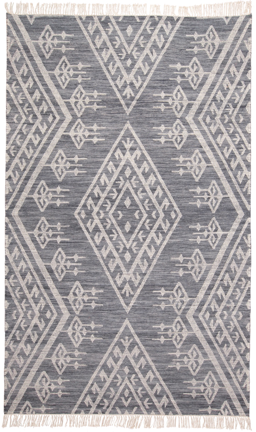 Feizy Area Rugs Savona Transitional Southwestern, Gray/Ivory/Blue, 8' x
