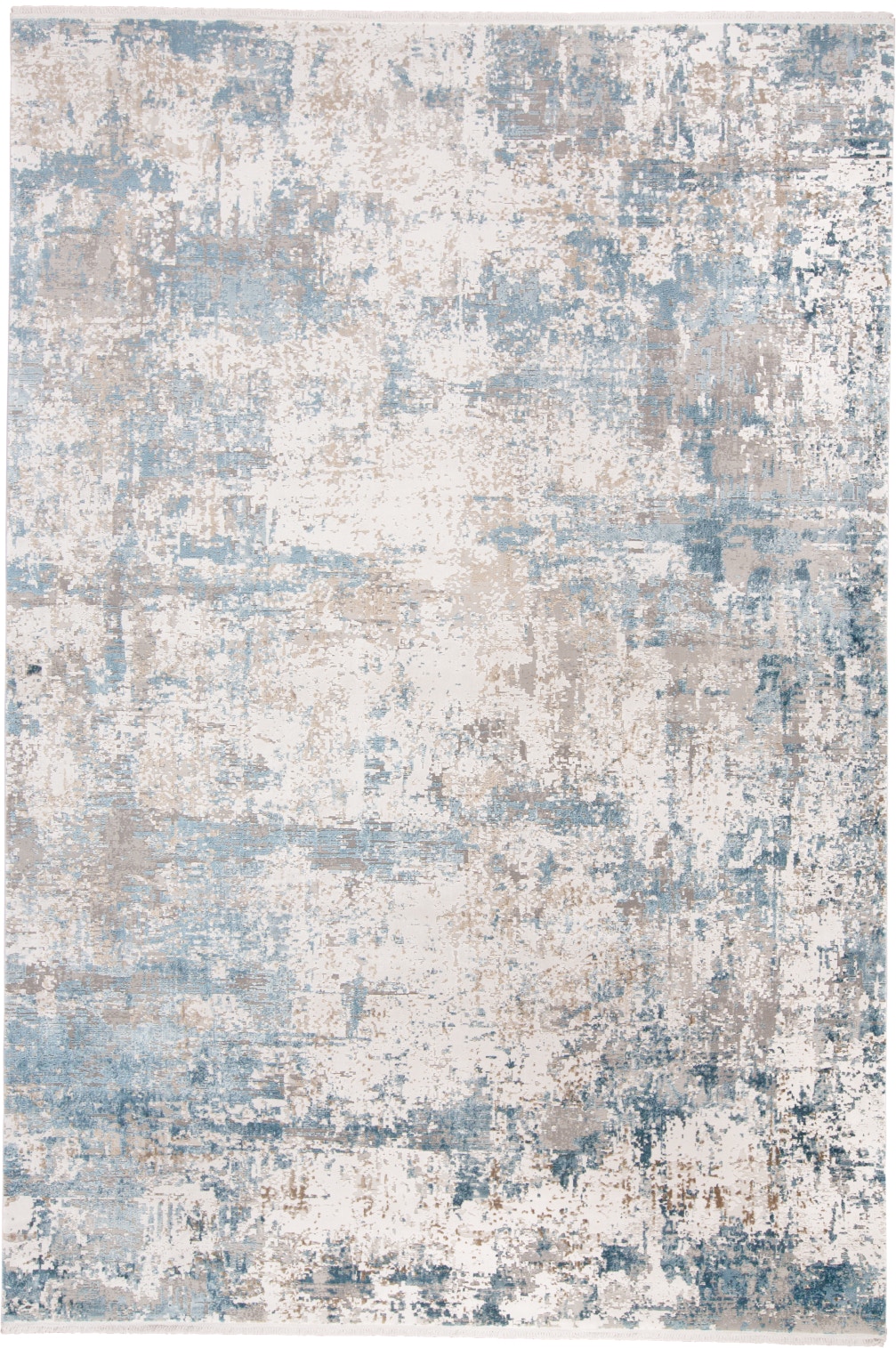 Feizy Area Rugs Cadiz Modern Abstract, Ivory/Tan/Blue, 7'-9