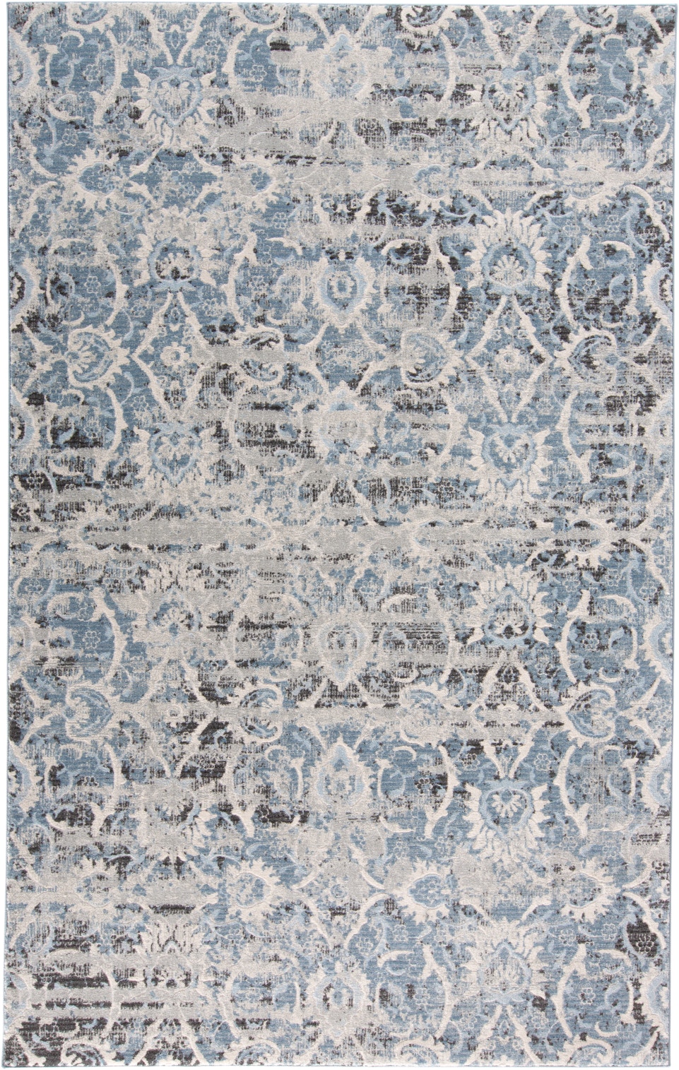 Feizy Area Rugs Ainsley Blue/Ivory/Gray Rug AINSLEY8718713901FBLUE