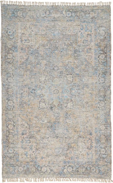 Feizy Asher Industrial Geometric, Taupe/Gray/Ivory, 10' x 14' Area
