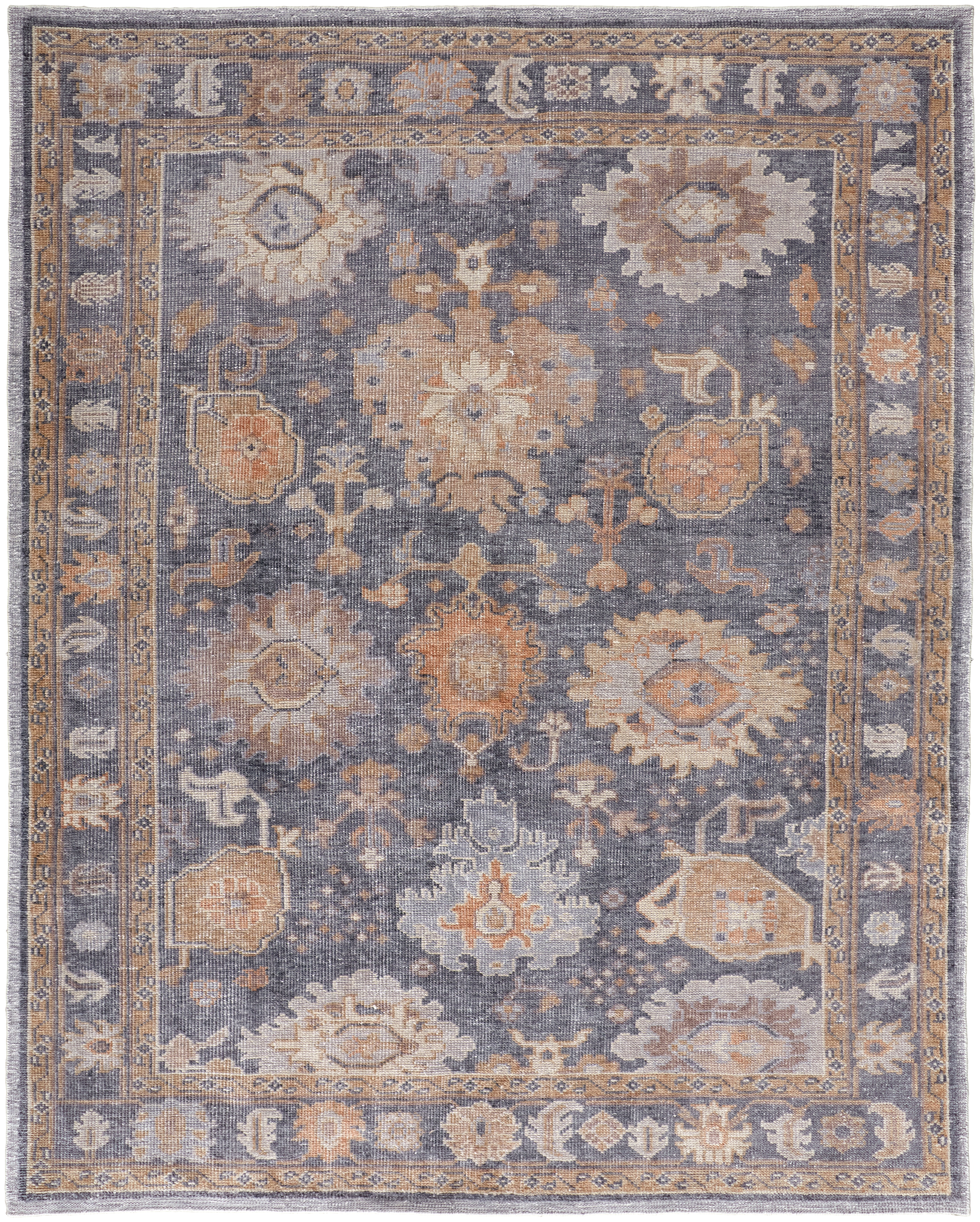 Feizy Area Rugs Wendover Transitional Oriental, Gray/Blue/Tan, 10 