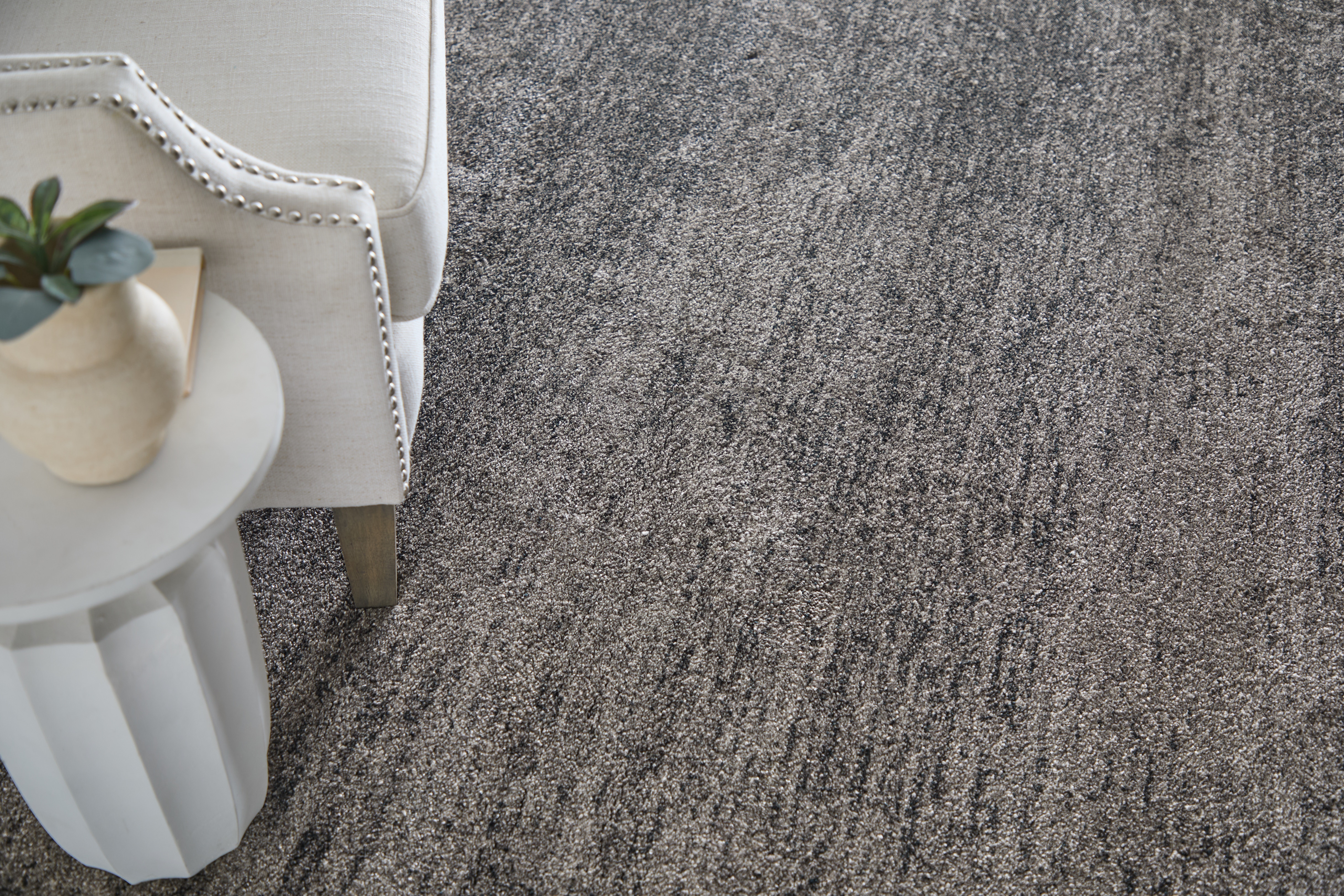 松屋 flk042122 Feizy Area Rugs Jameson Modern Distressed, Gray/Black, 5' x