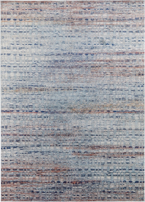 Feizy - Emory Industrial Abstract, Blue/gray/ivory, 2' X 3' Accent