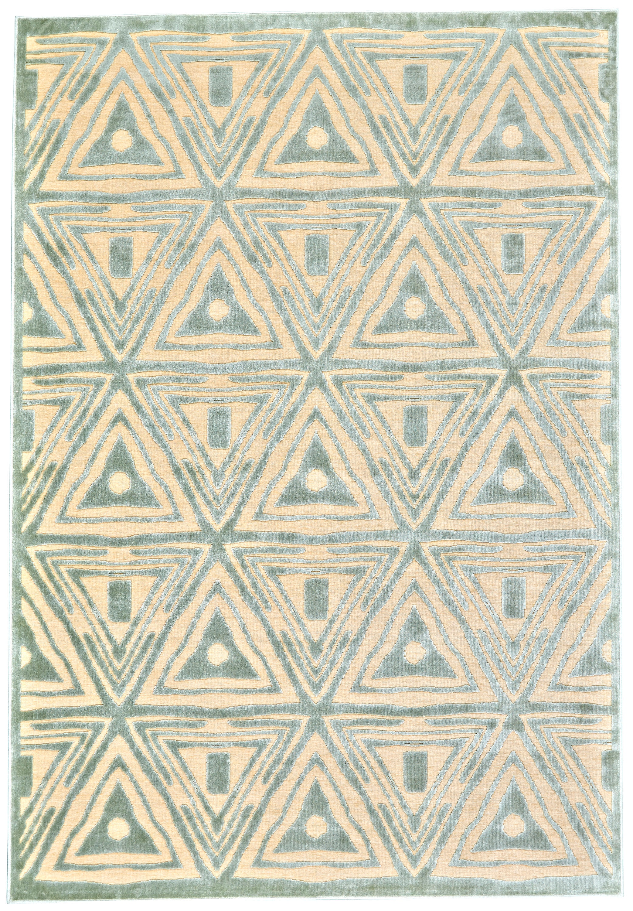 Amazon.com: Round Area Rug Geometric Original Wooden Art