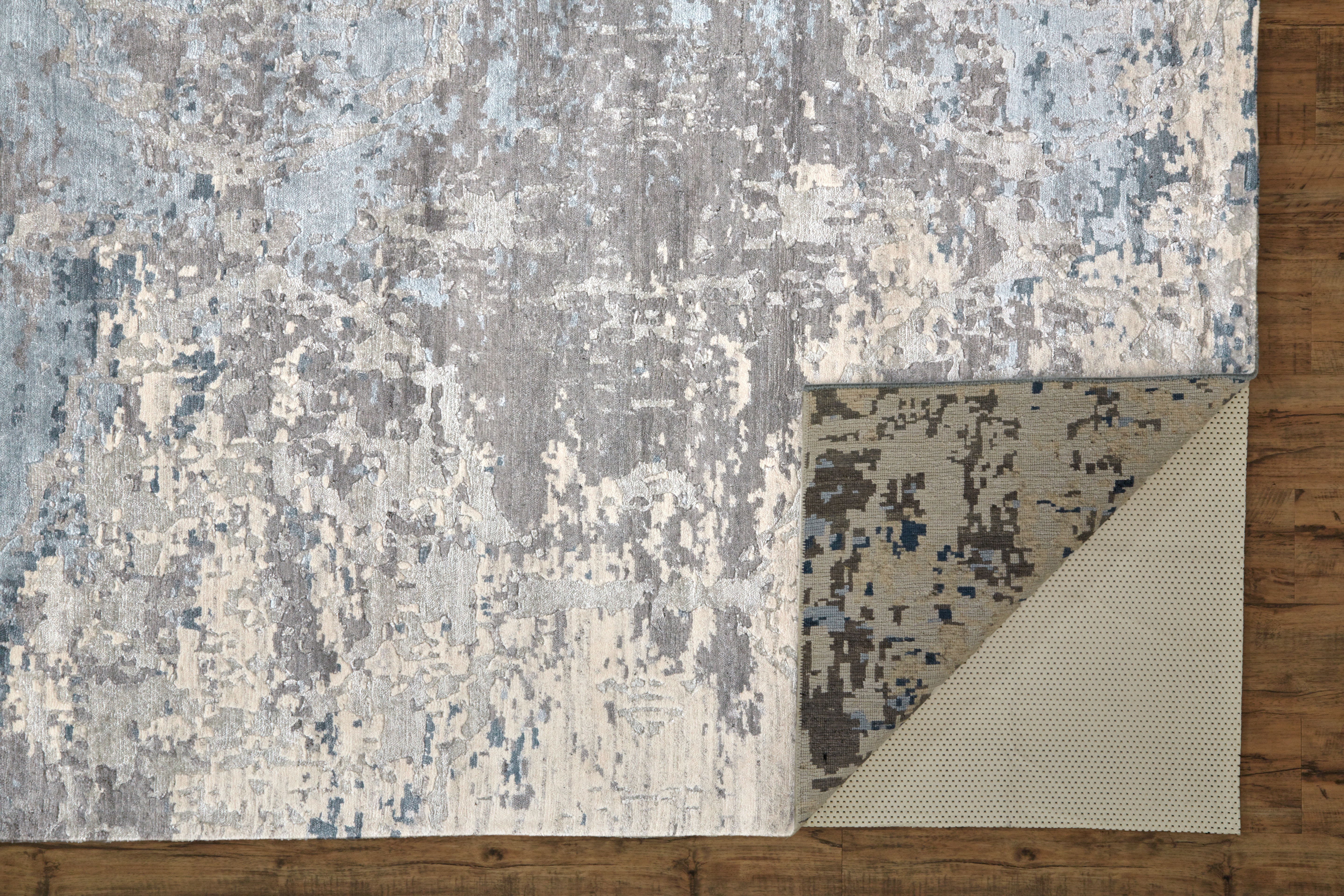 Hayden Modern Watercolor, Blue/Taupe/Ivory, 8'-6