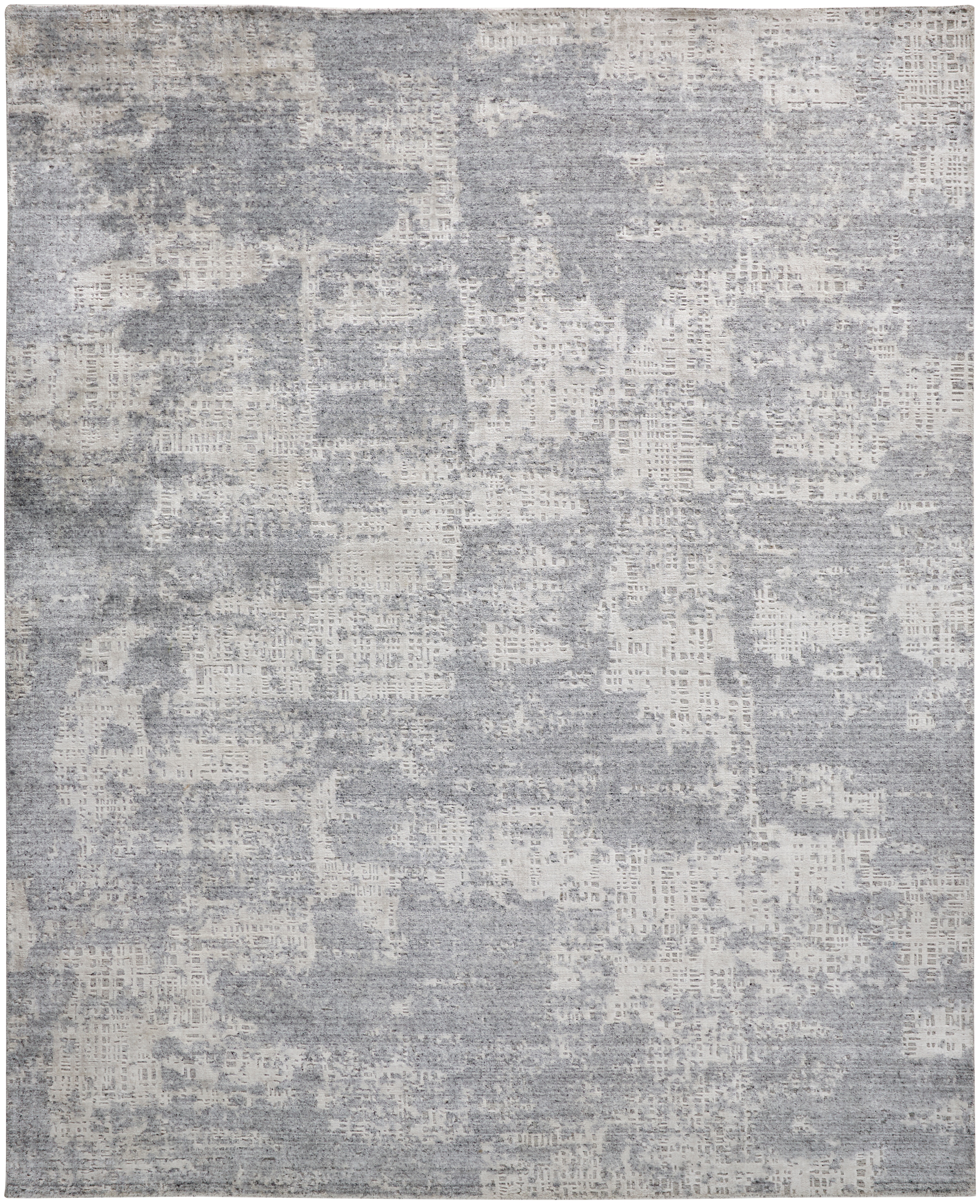Feizy Area Rugs Langford Transitional Abstract, Silver/Gray, 3'-6