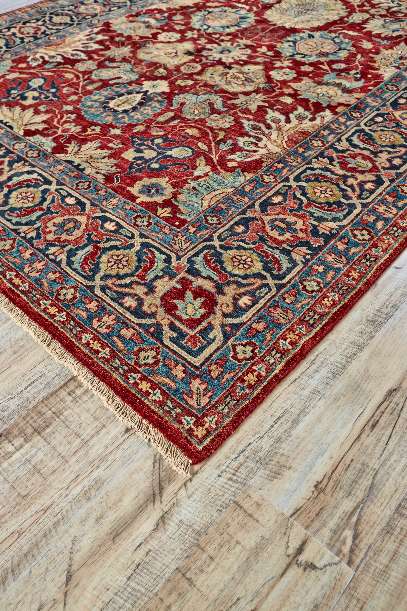 Feizy Area Rugs Anoosha Traditional Persian, Red/Black/Blue, 3' x 5 ...