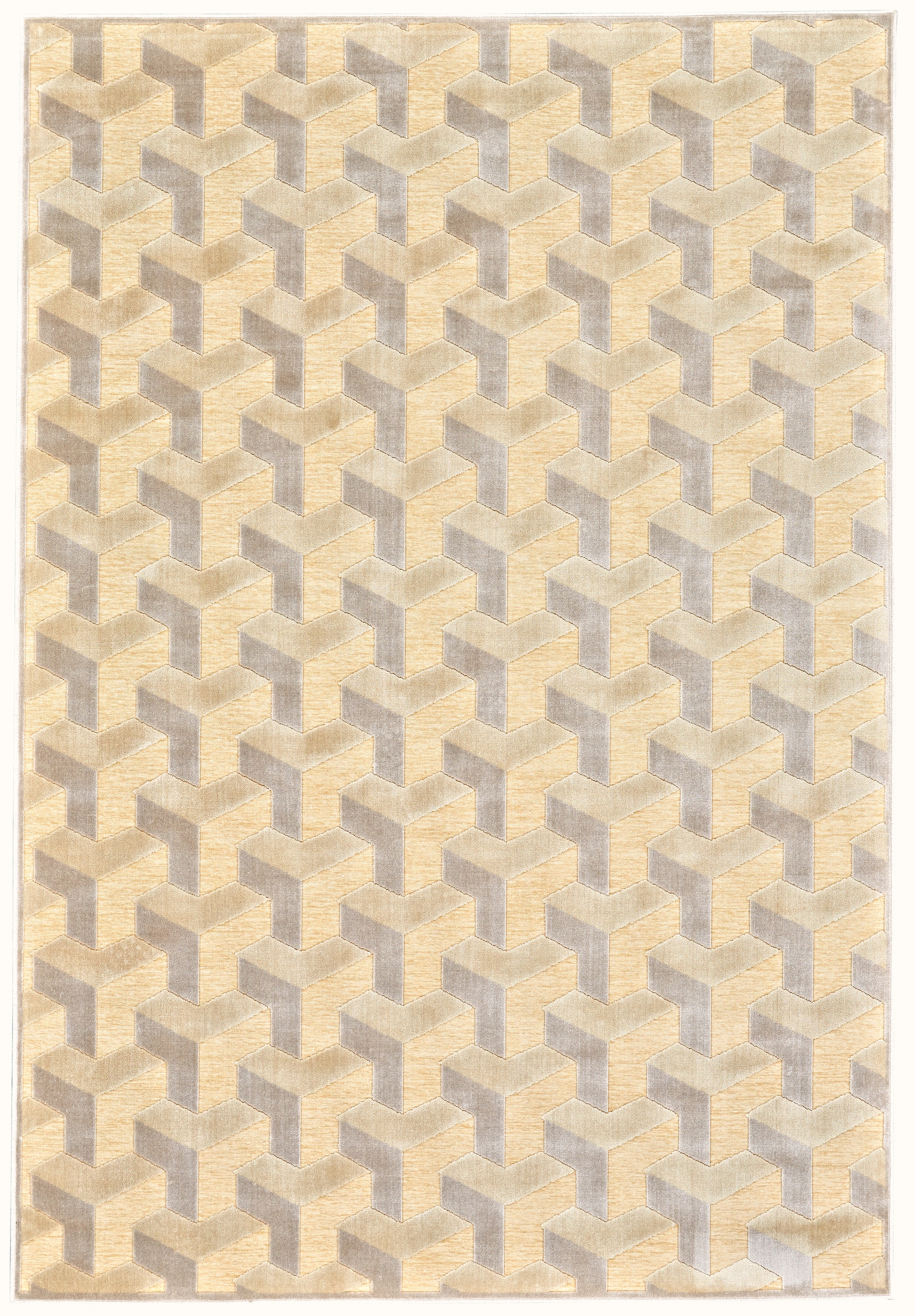 Feizy Area Rugs Saphir Zam Modern Geometric, Tan/Gray, 9'-8 Feizy Area Rugs Saphir Zam Modern Geometric, Tan/Gray, 9'-8