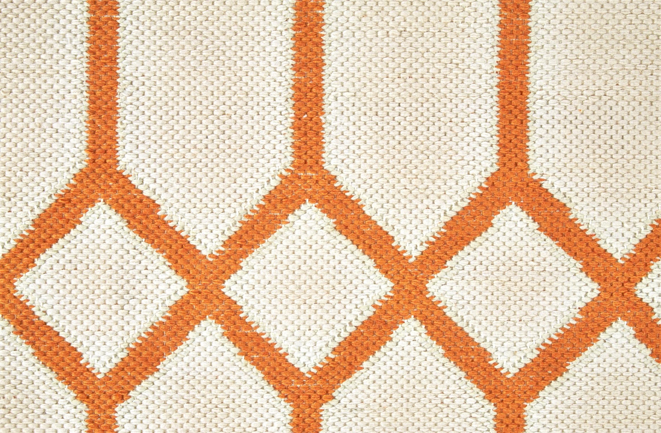 Feizy Area Rugs Coastal Layers Transitional Geometric, Ivory/Orange, 5 ...