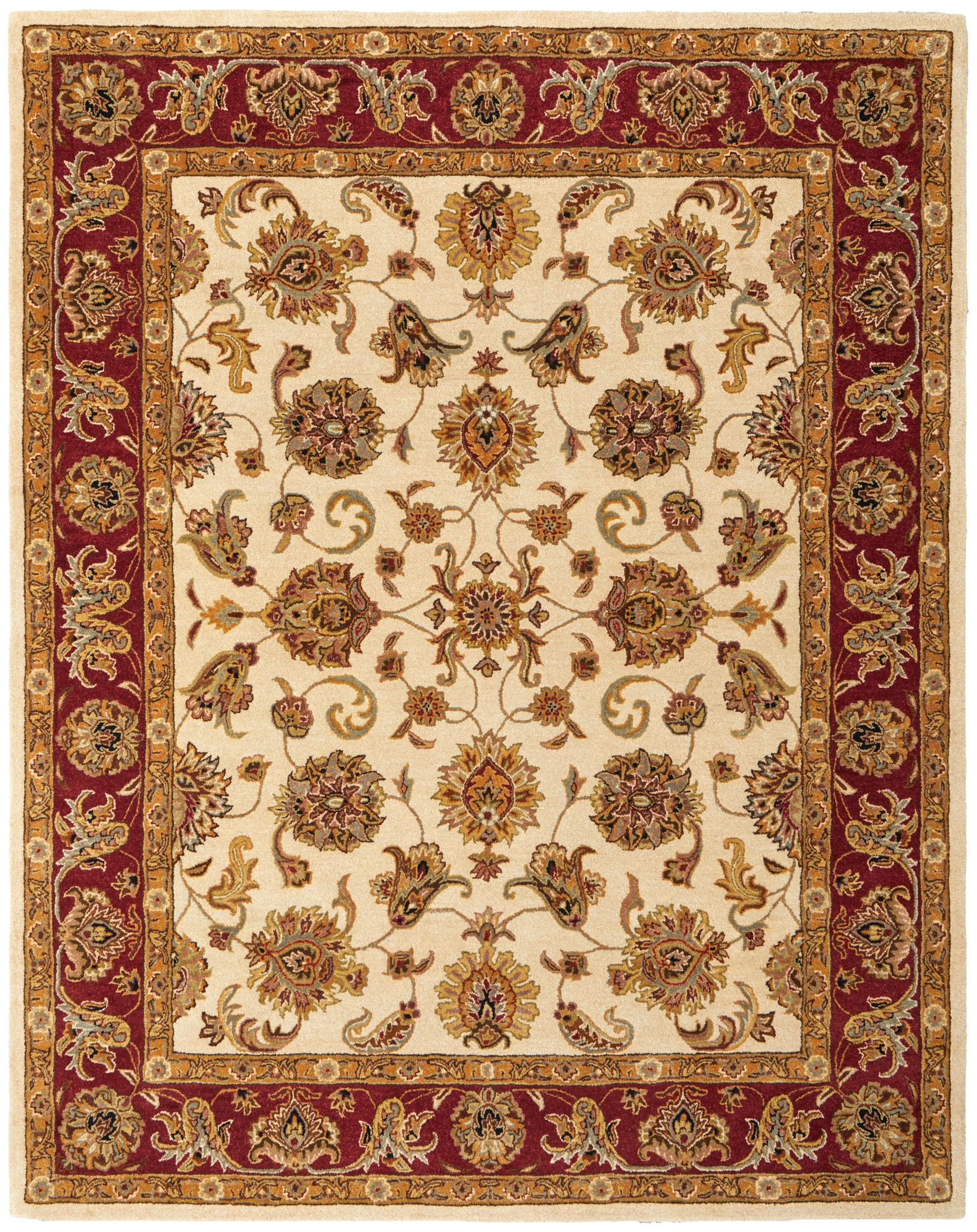 Feizy Area Rugs Wagner Tan/Gold/Red Rug WAGNERWGRWGR8944FTAN/GOLD