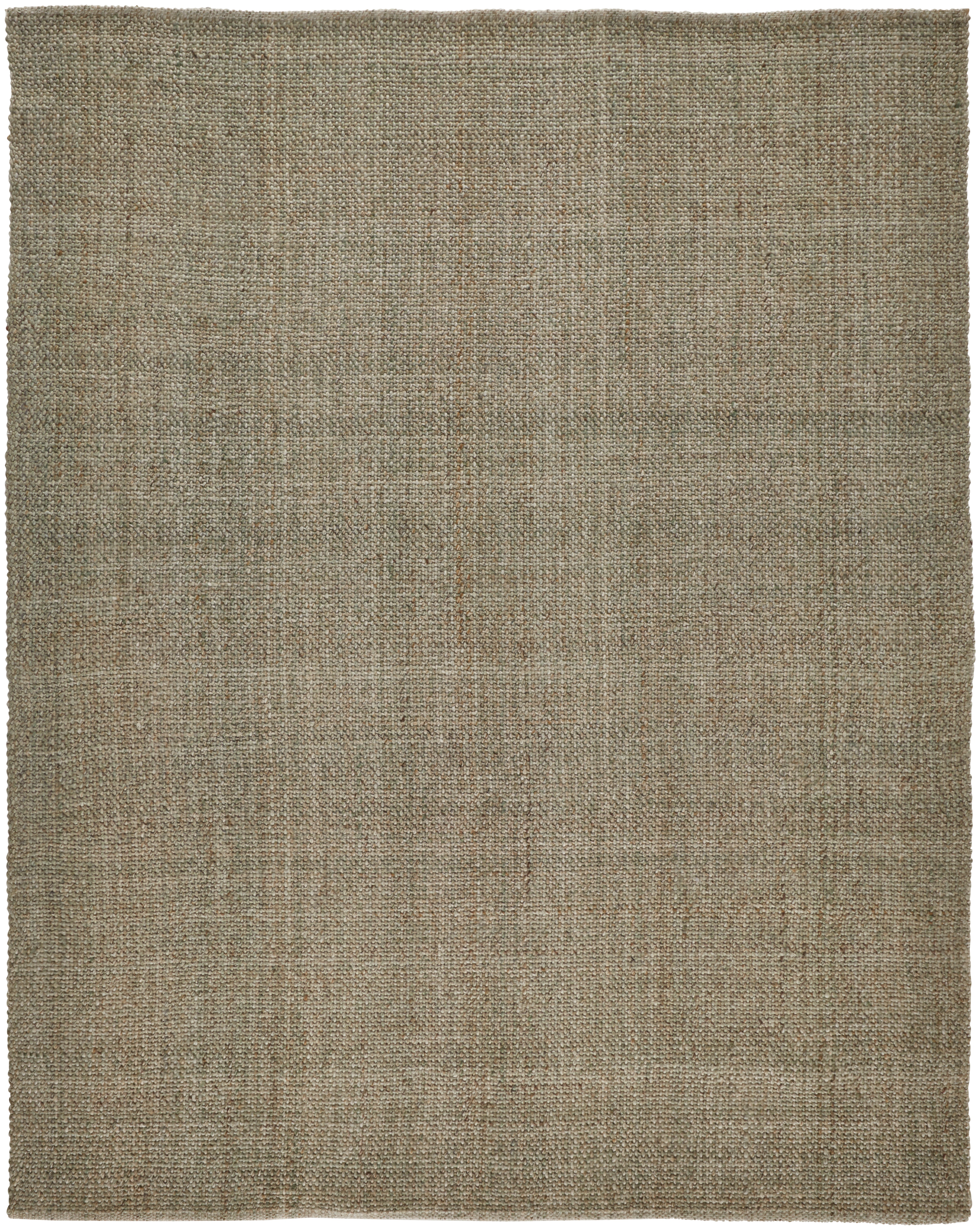 Feizy Area Rugs Naples Transitional Solid, Green/Tan, 10' x 14