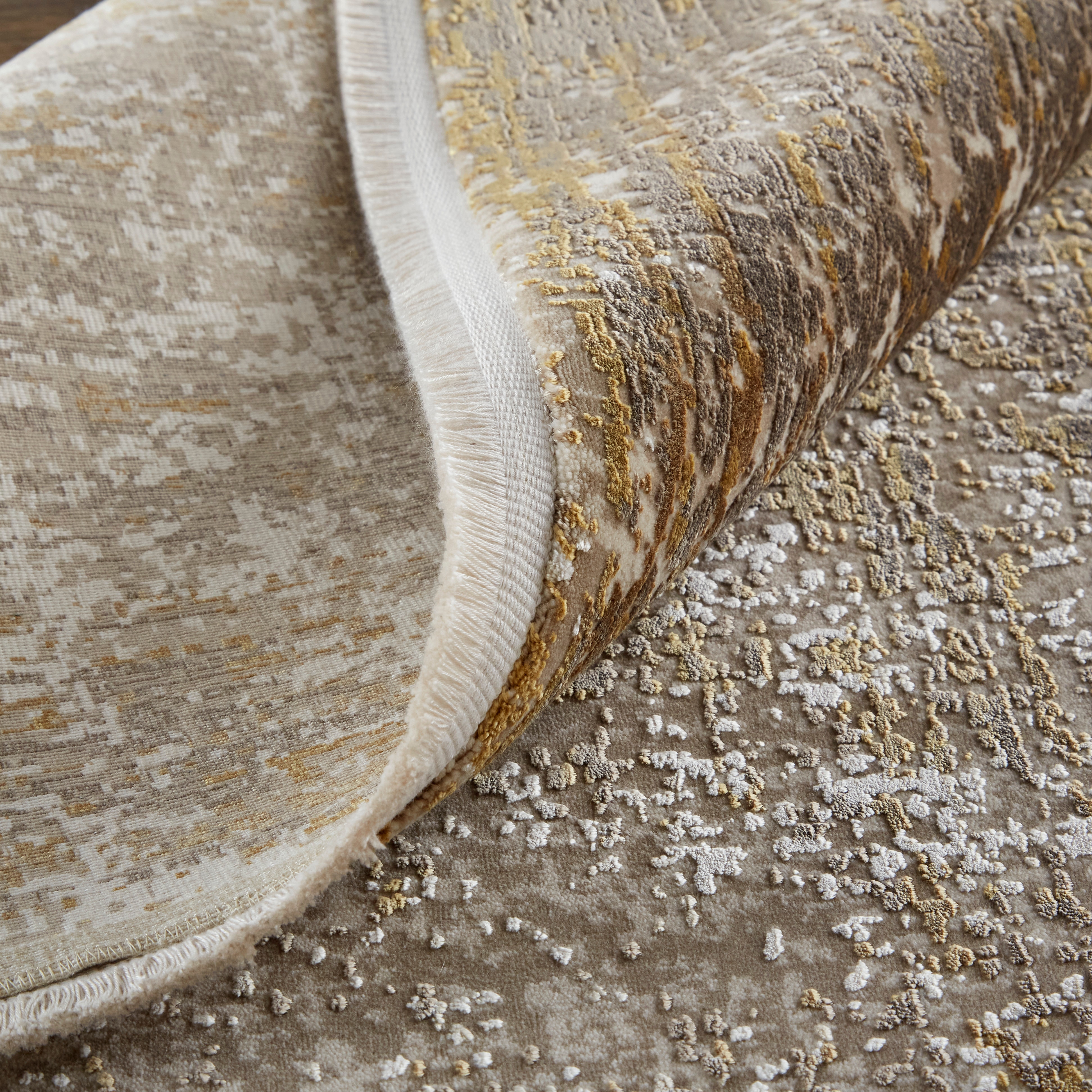 Feizy Area Rugs Maddox Transitional Abstract, Ivory/Gray