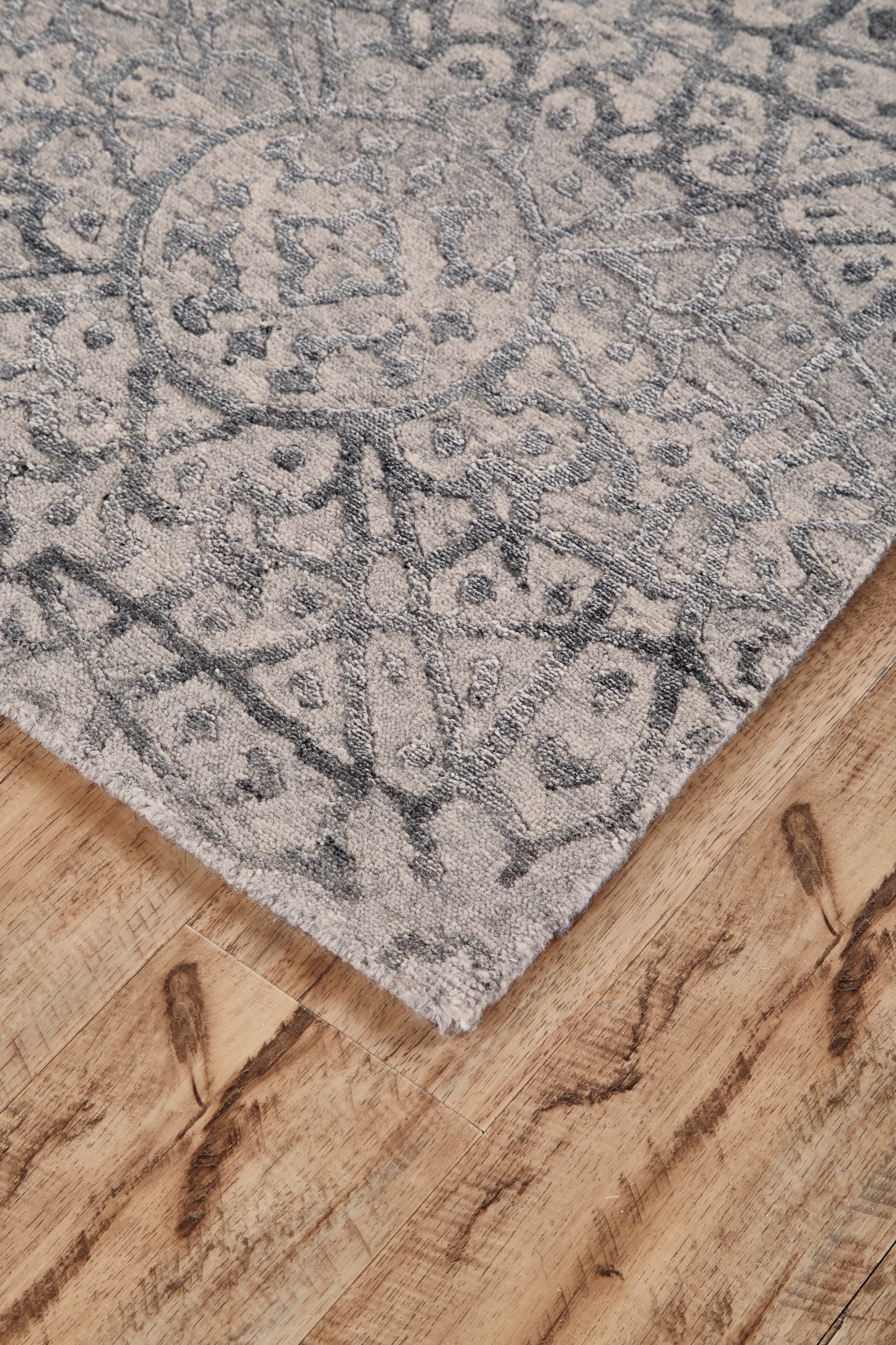 Feizy Area Rugs St. Cloud Modern Distressed, Gray/Silver Feizy Area Rugs St. Cloud Modern Distressed, Gray/Silver