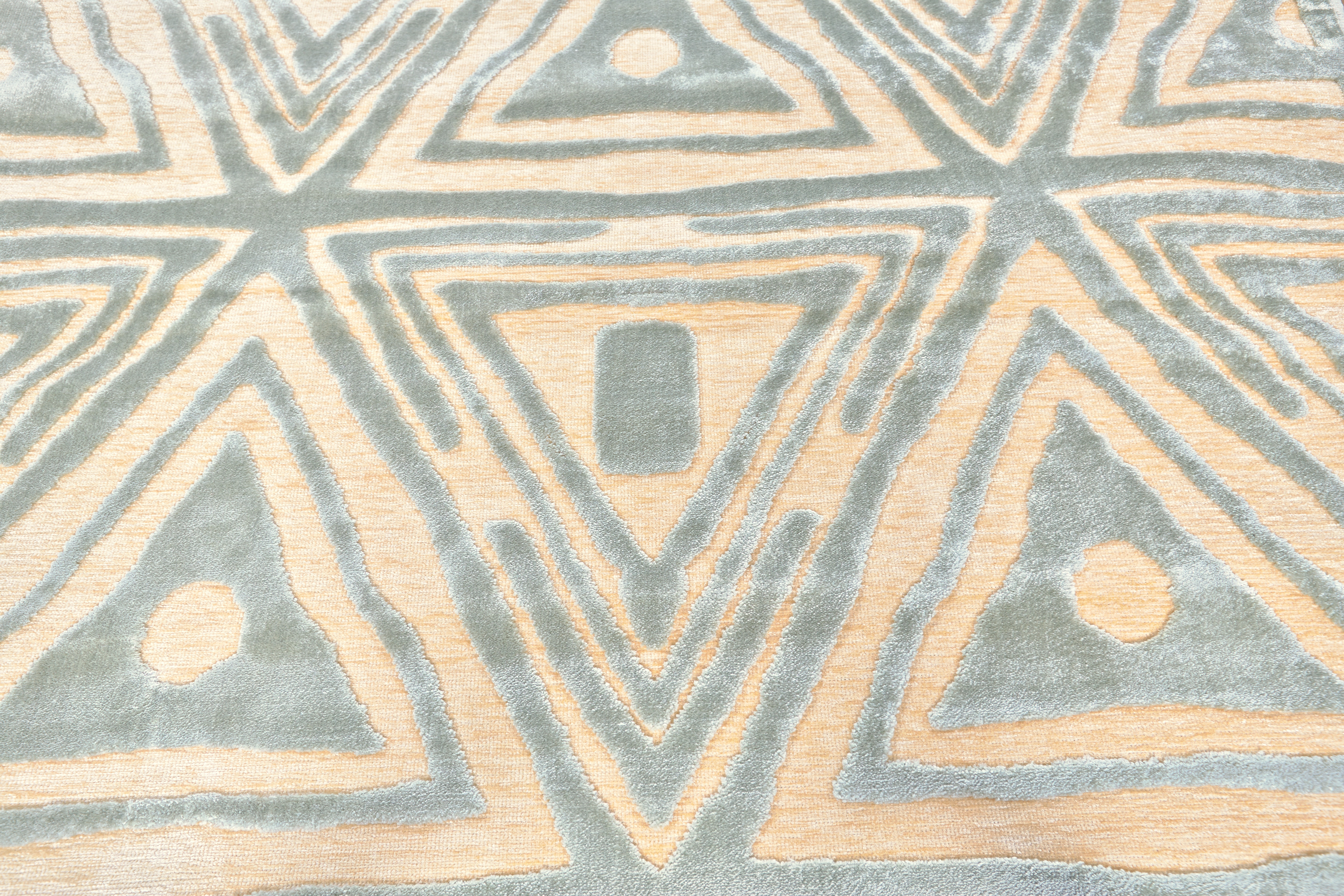Feizy Area Rugs Saphir Mah Modern Geometric, Tan/Blue/Gray Feizy Area Rugs Saphir Mah Modern Geometric, Tan/Blue/Gray
