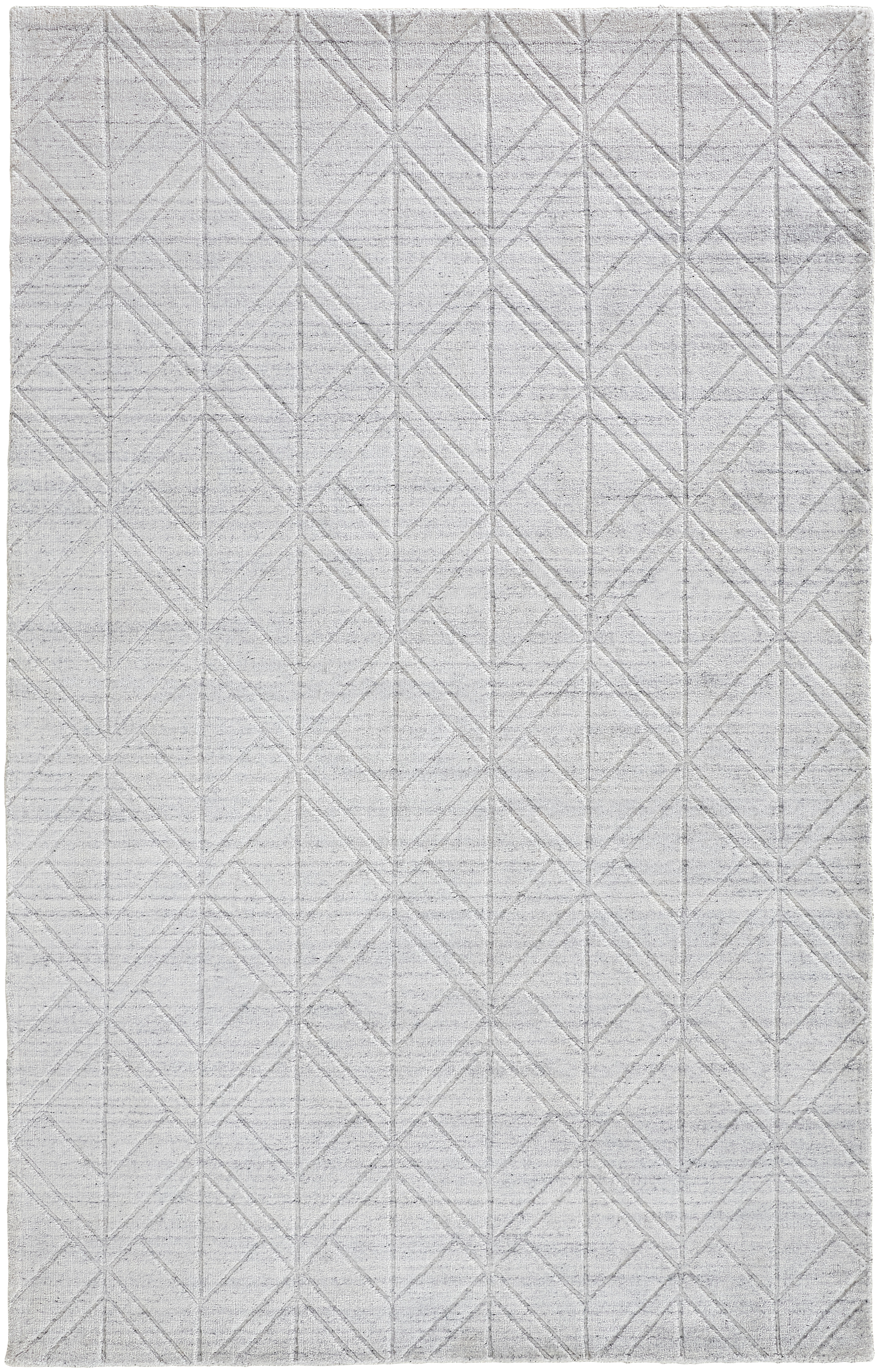 Feizy Area Rugs Redford WHITE/SILVER Rug REDFORD-RED-8847F-WHITE/SILVER ...