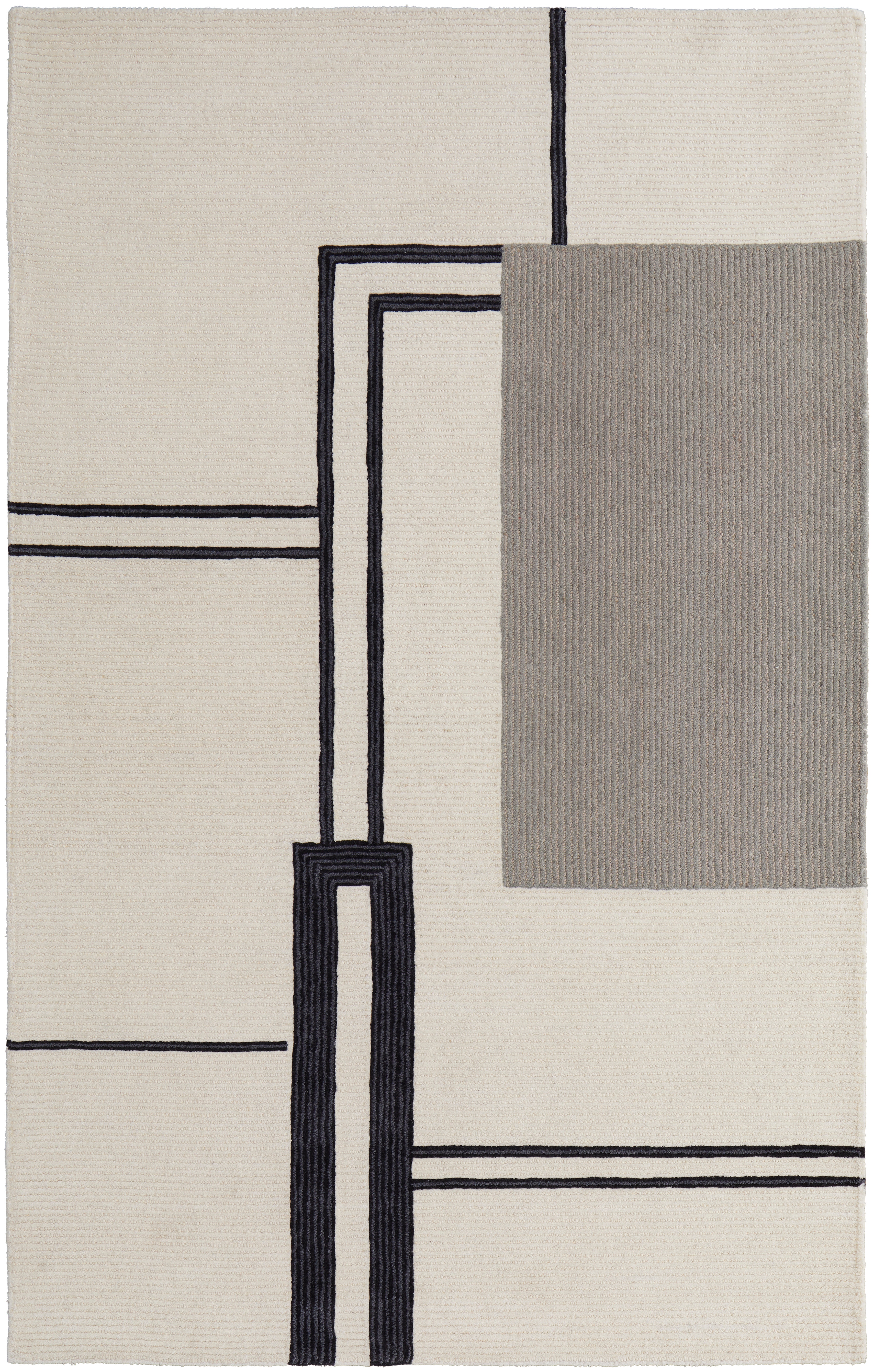 Feizy MGR8899FIVYGRYF00 Area Rugs Maguire Transitional