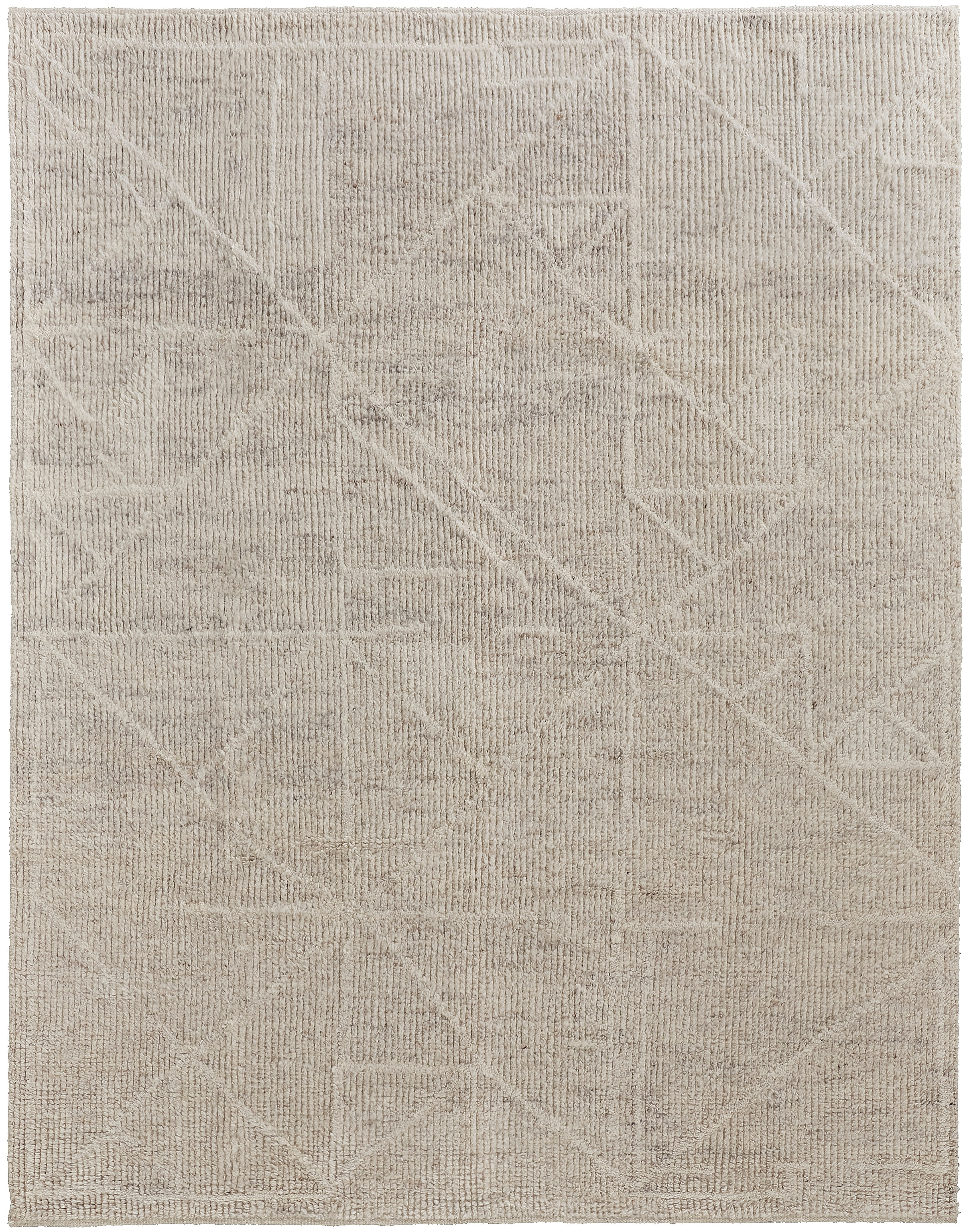 Feizy Area Rugs Alford Modern Solid, Ivory/Tan, 8'6" x 11'6" Area Rug