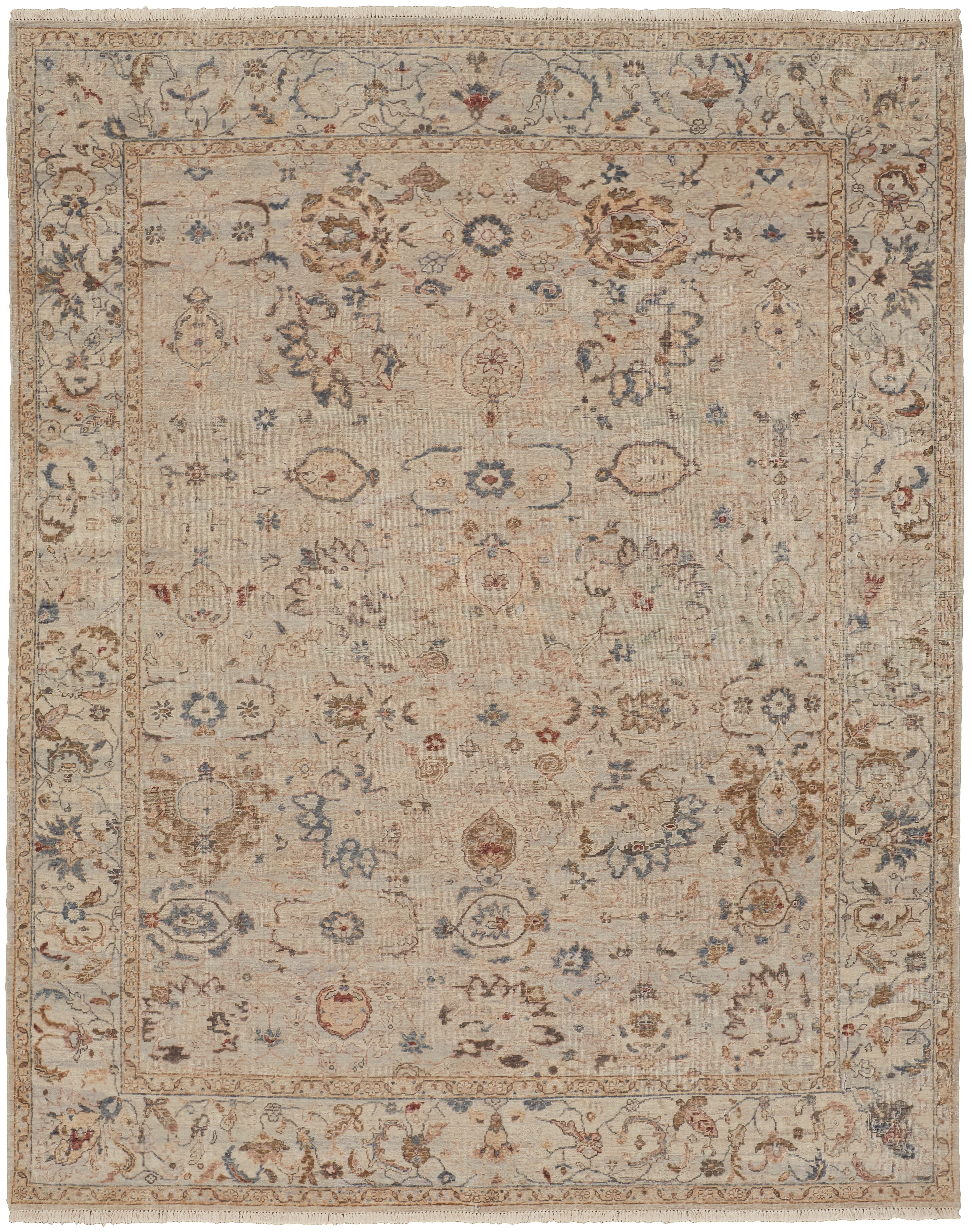 Feizy Area Rugs Marabel Traditional Floral and Botanical, Silver/Gray ...