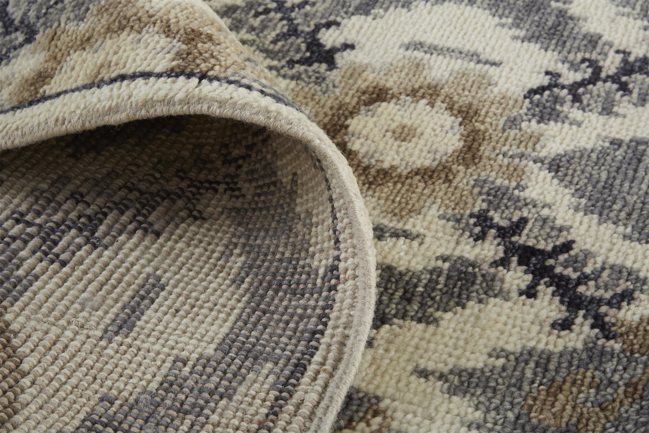 Feizy Area Rugs Beall Traditional Oriental, Ivory/Gray/Taupe, 11'-6