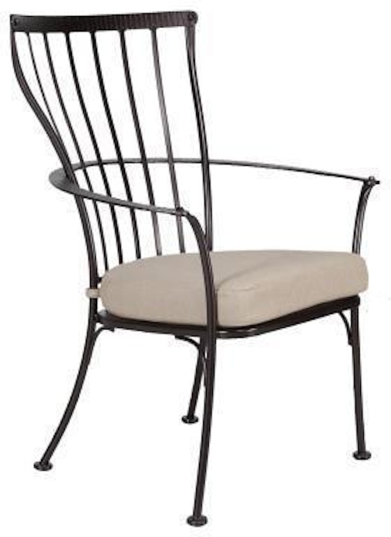 Ow Lee Outdoor Patio Dining Arm Chair 404 A Andrews Furniture