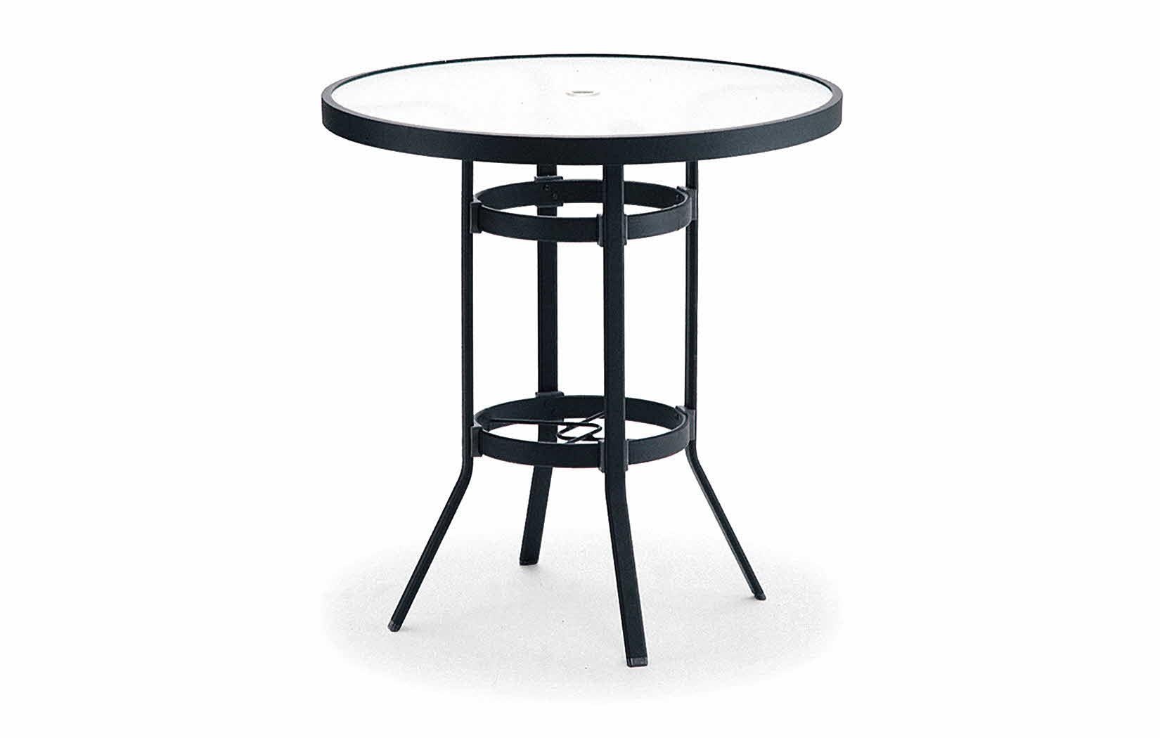 Brown Jordan Glass 36 Round Bar Table The Fire House