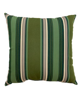 FH Casual Quickship Green Striped Pillow Viridien, Formerly Fire