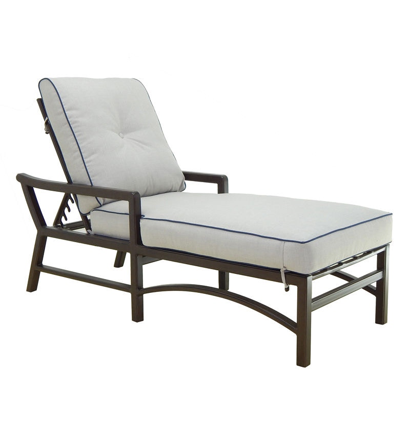 cushioned chaise lounge