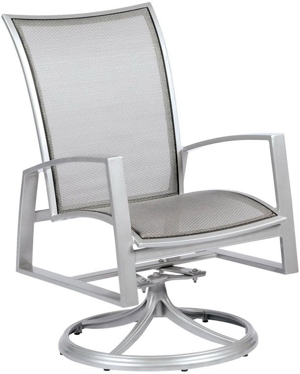 Fh Casual Custom Wyatt Flex Sling Swivel Rocker Dining Arm Chair The Fire House Casual Living