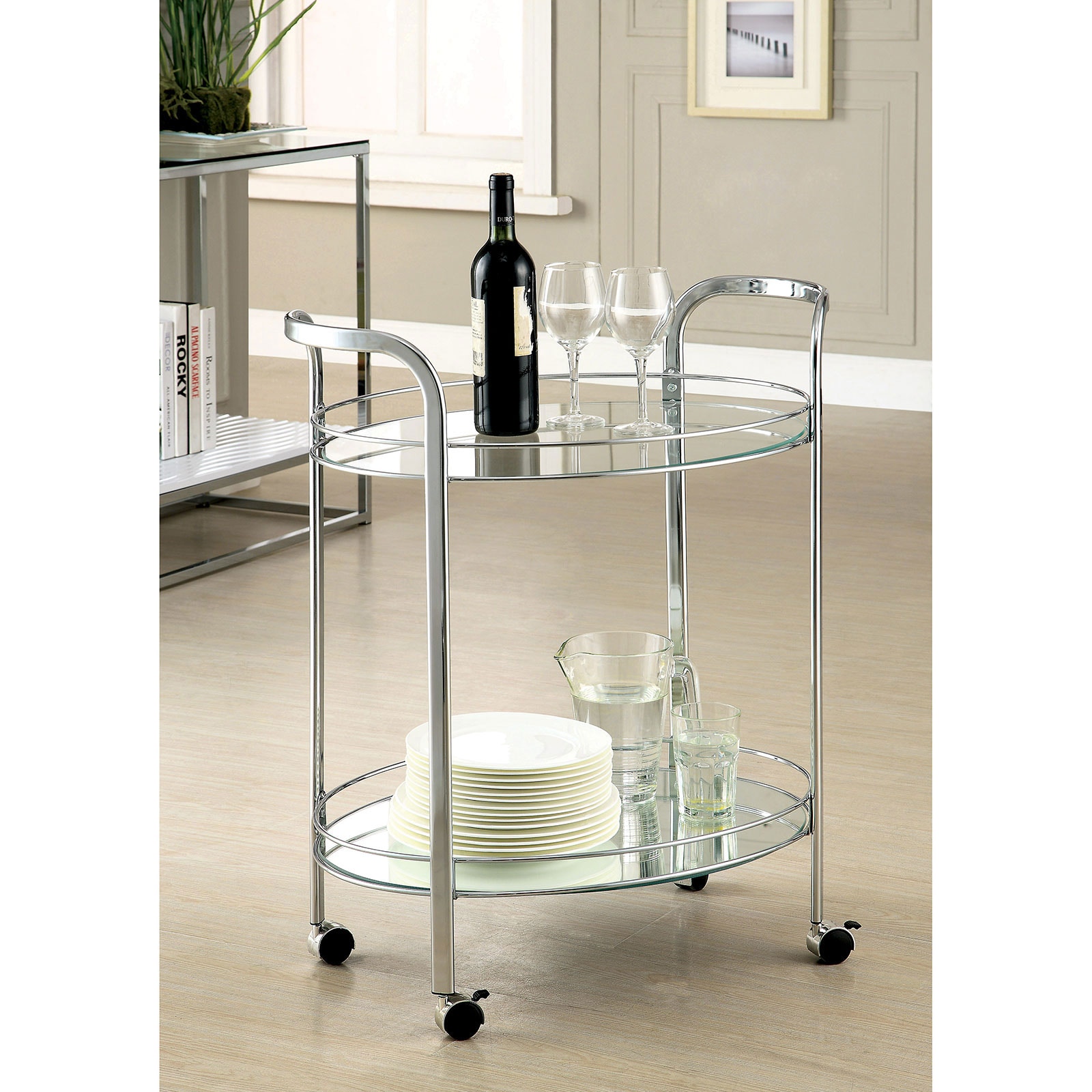 Furniture of America Serving Cart CM-AC228