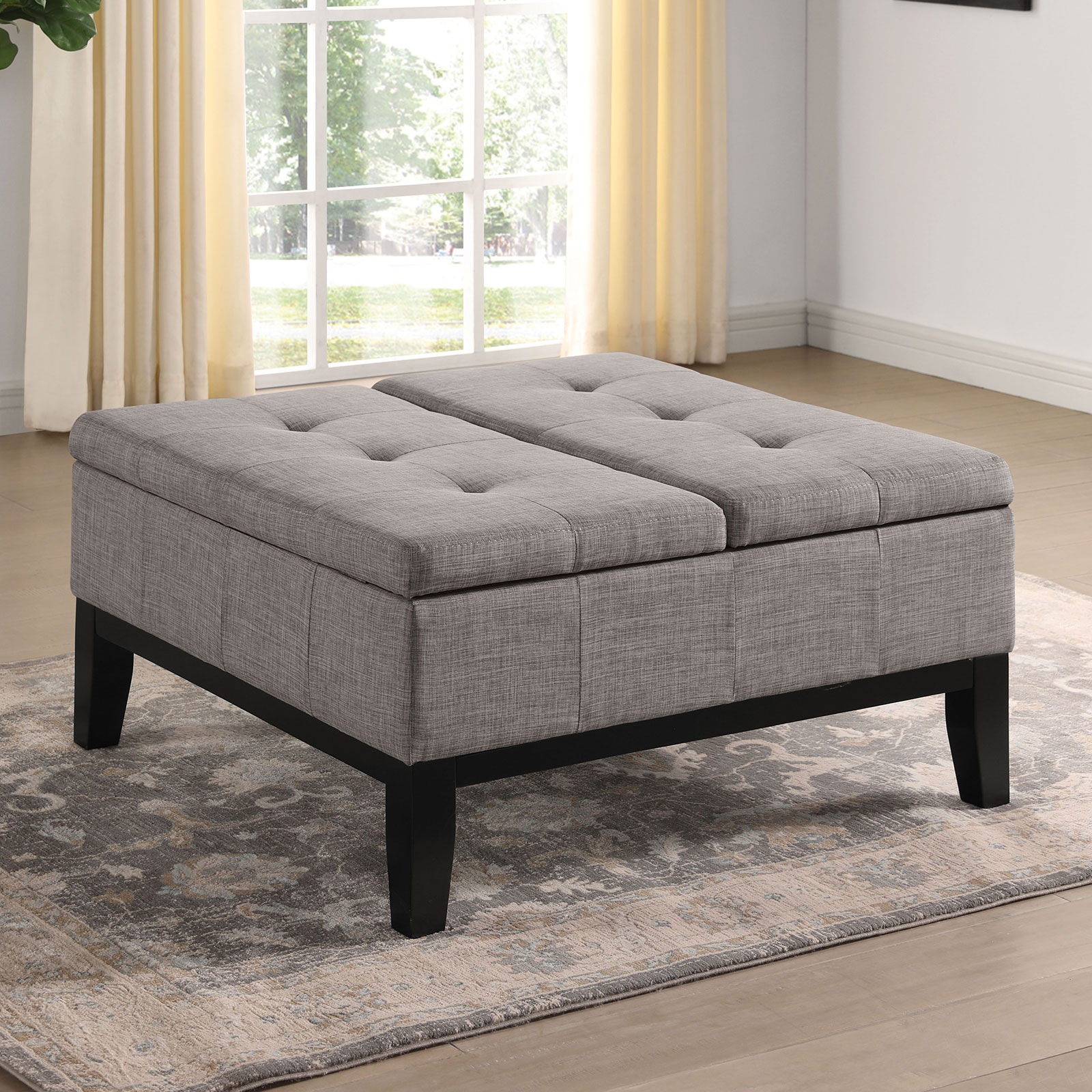 Furniture of america ottoman storage sales