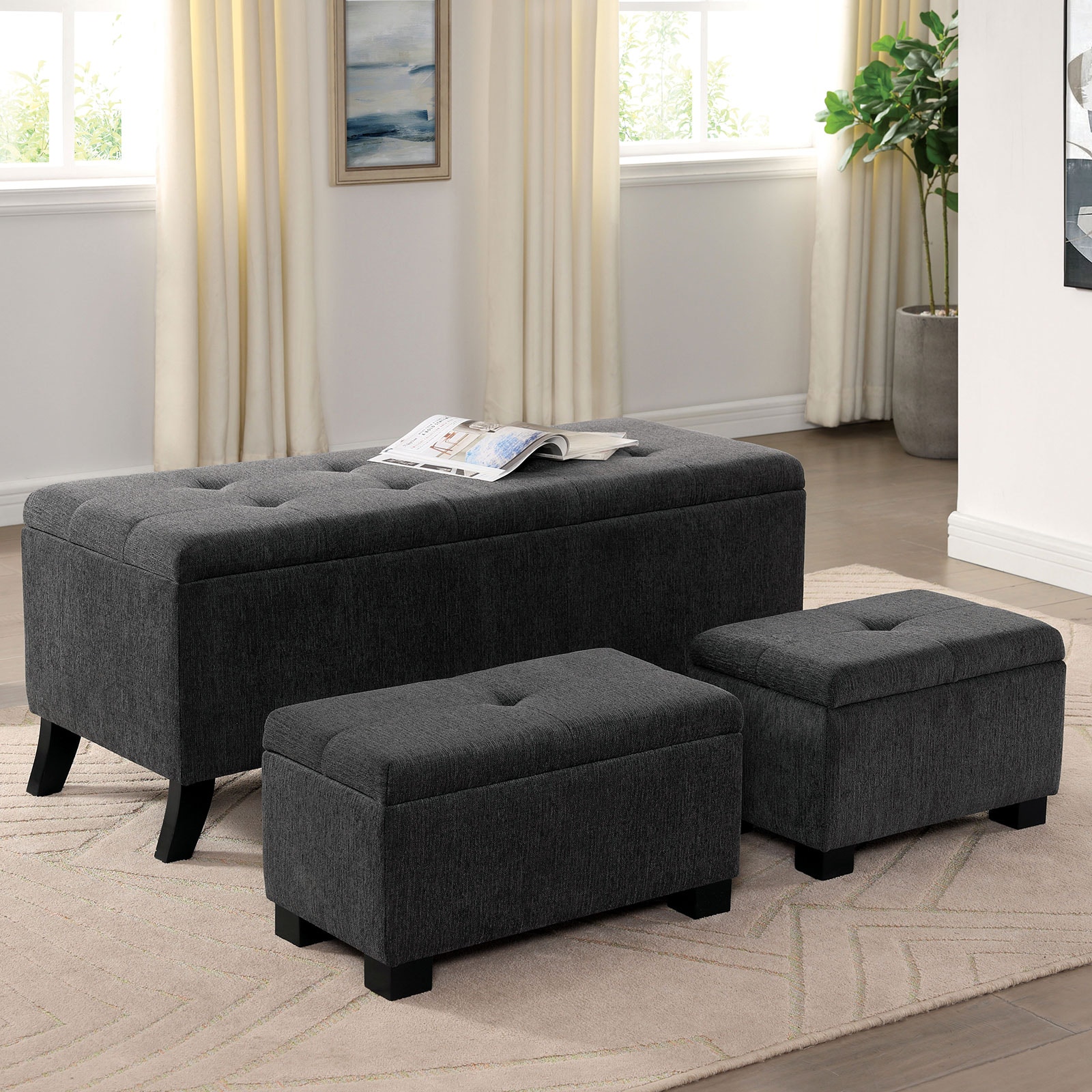 Furniture of store america ottoman storage