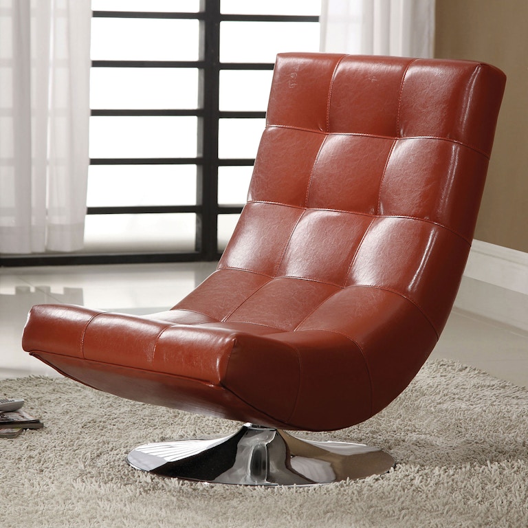 Furniture Of America Living Room Swivel Accent Chair CM AC6912R Furniture Market Austin