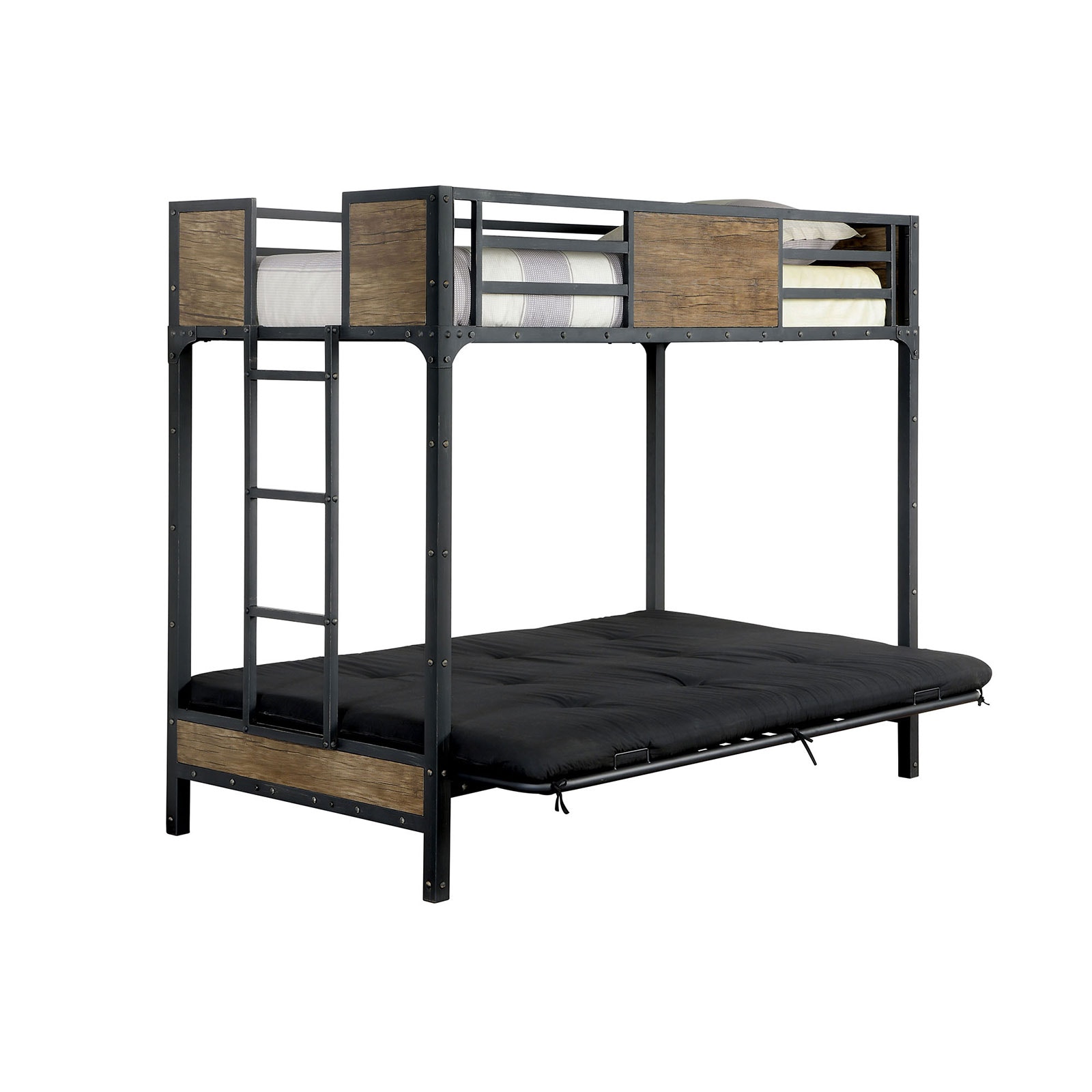 Furniture of America Youth Twin/Full Bunk Bed CMBK029TF Furniture