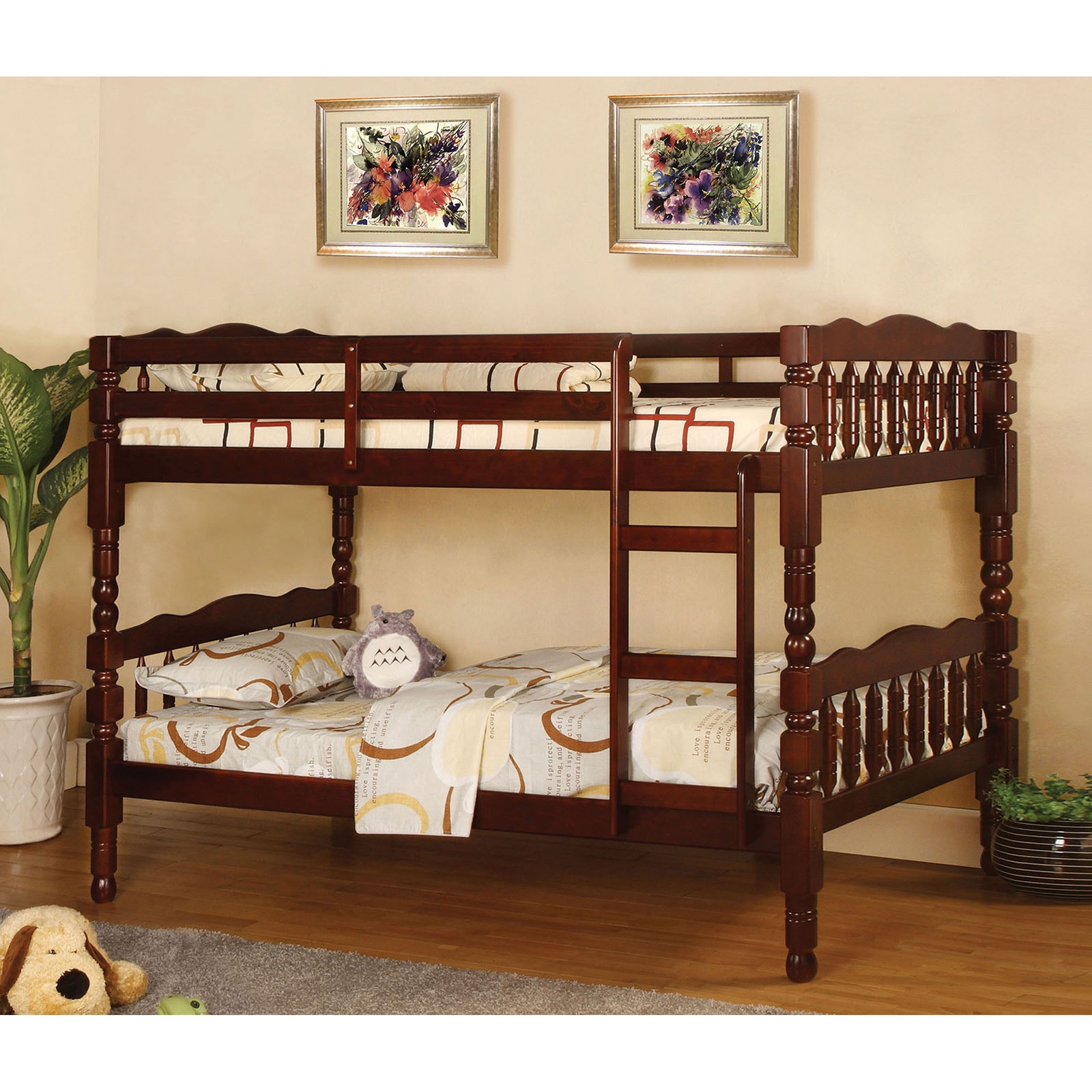 Furniture of America Twin/Twin Bunk Bed CM-BK606CH-BED