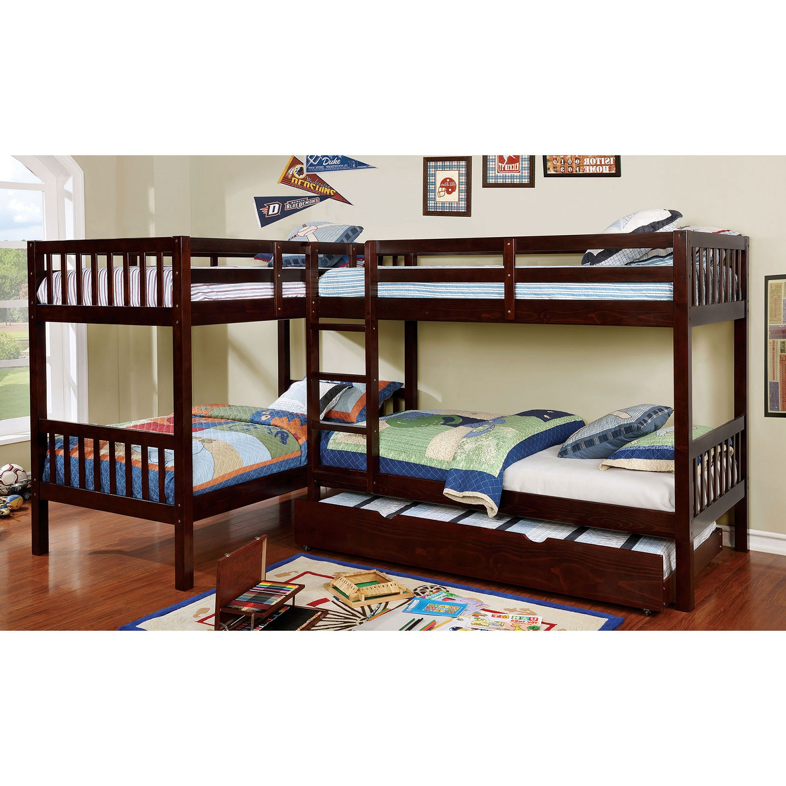 Quadruple twin deals bunk bed