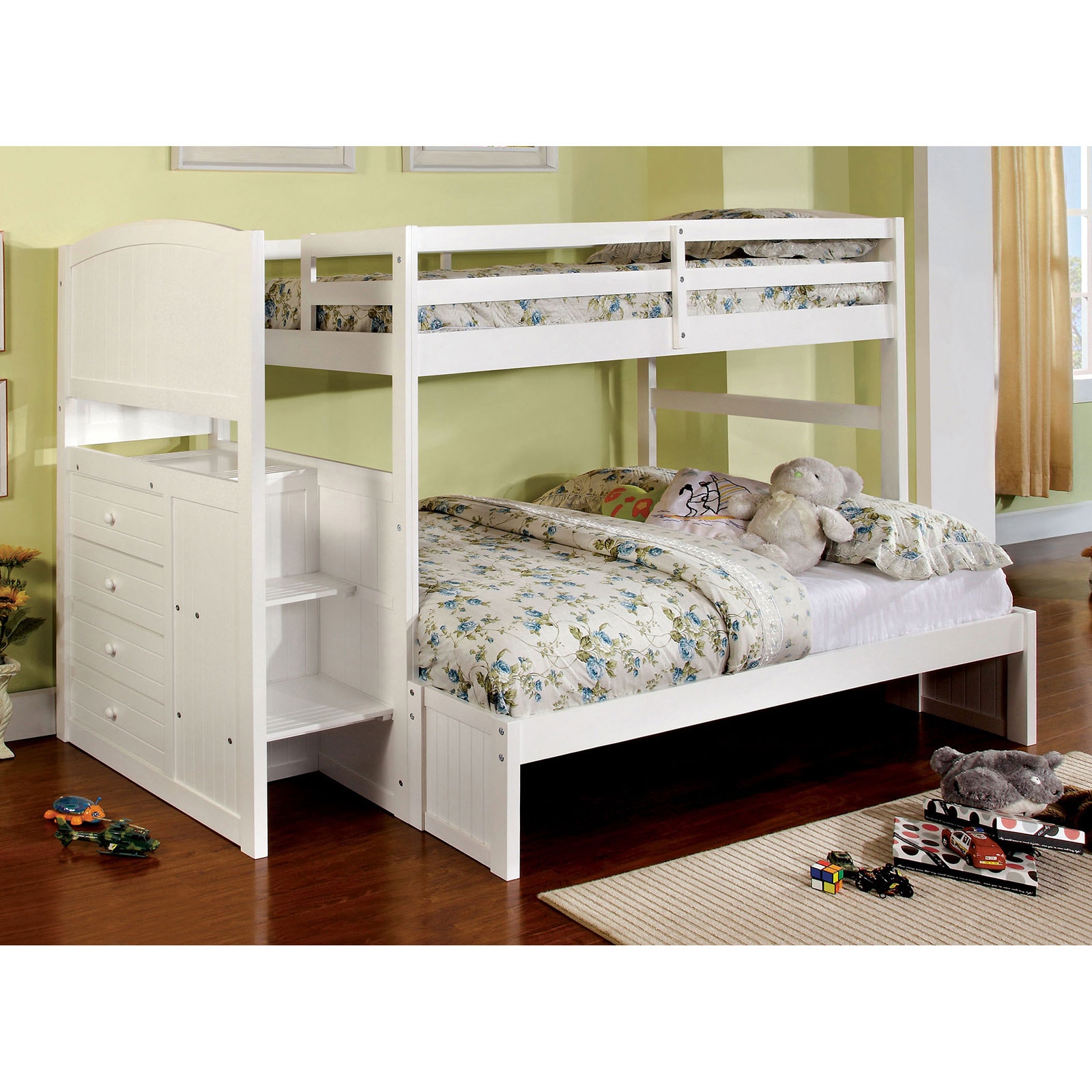 Furniture Of America Youth Twin Full Bunk Bed Cm Bk922f Bed